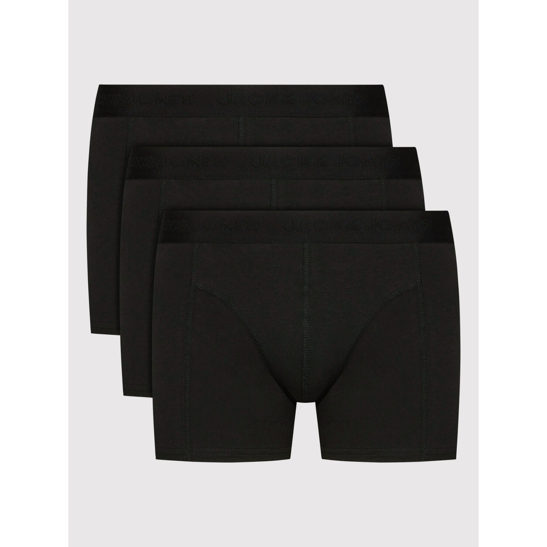 Jack&Jones Set 3 perechi de boxeri Waistband 12127816 Negru - Pled.ro