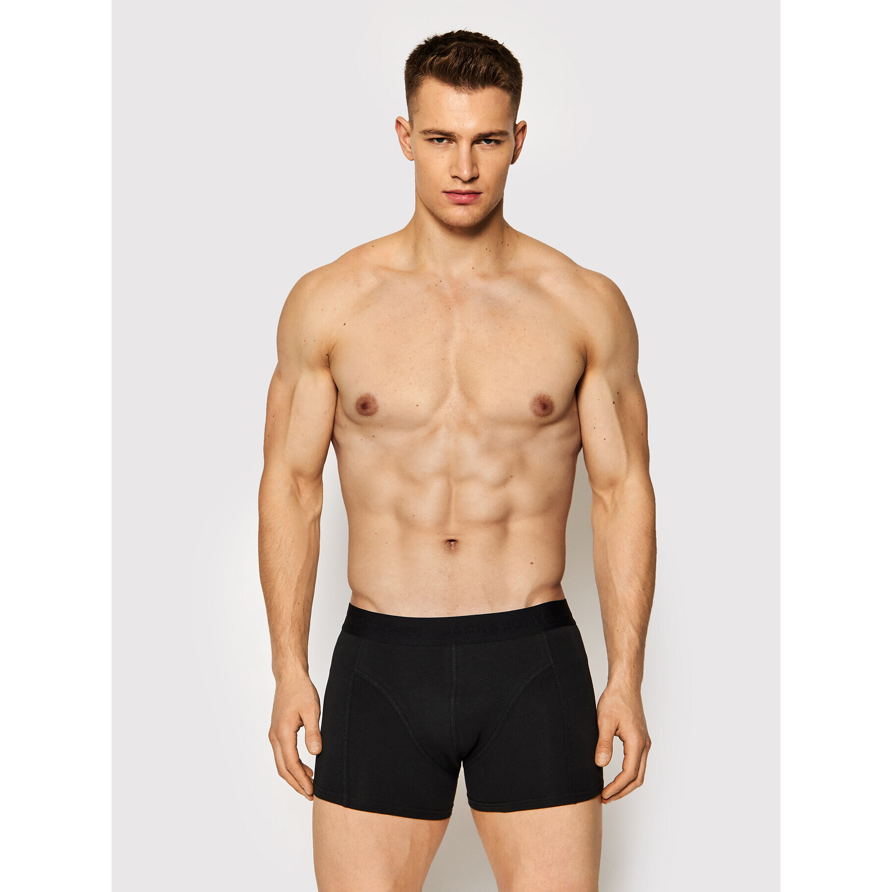 Jack&Jones Set 3 perechi de boxeri Waistband 12127816 Negru - Pled.ro