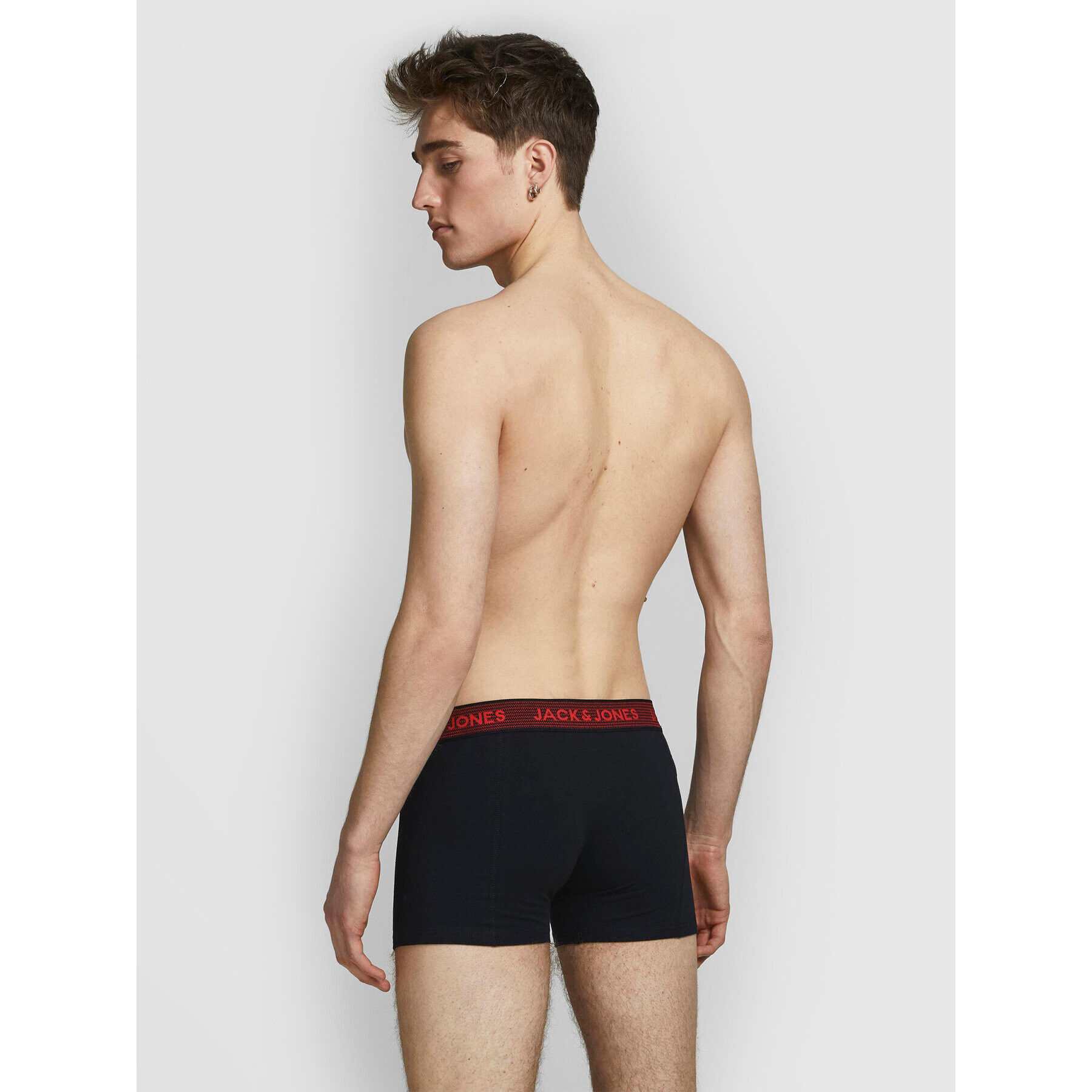 Jack&Jones Set 3 perechi de boxeri Waistband 12127816 Negru - Pled.ro