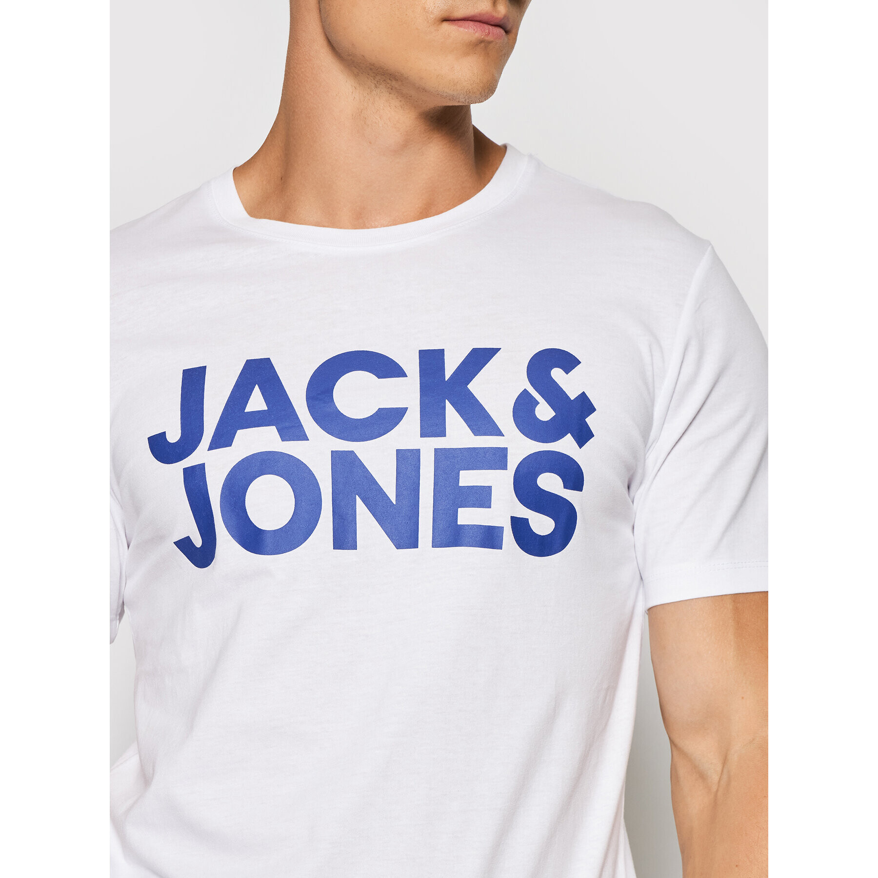 Jack&Jones Set 3 tricouri Corp Logo 12191762 Colorat Regular Fit - Pled.ro