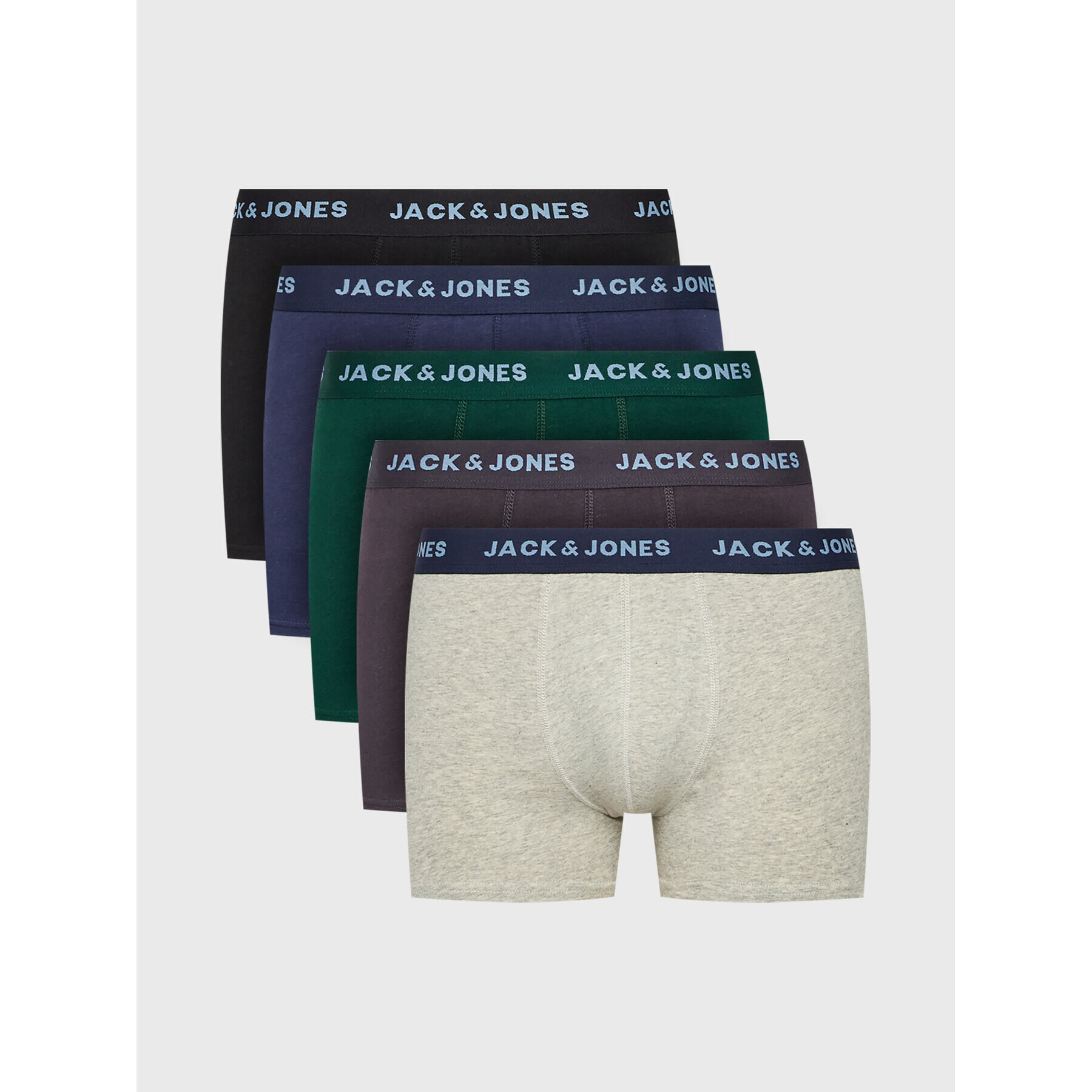 Jack&Jones Set 5 perechi boxeri Carlo 12220376 Colorat - Pled.ro