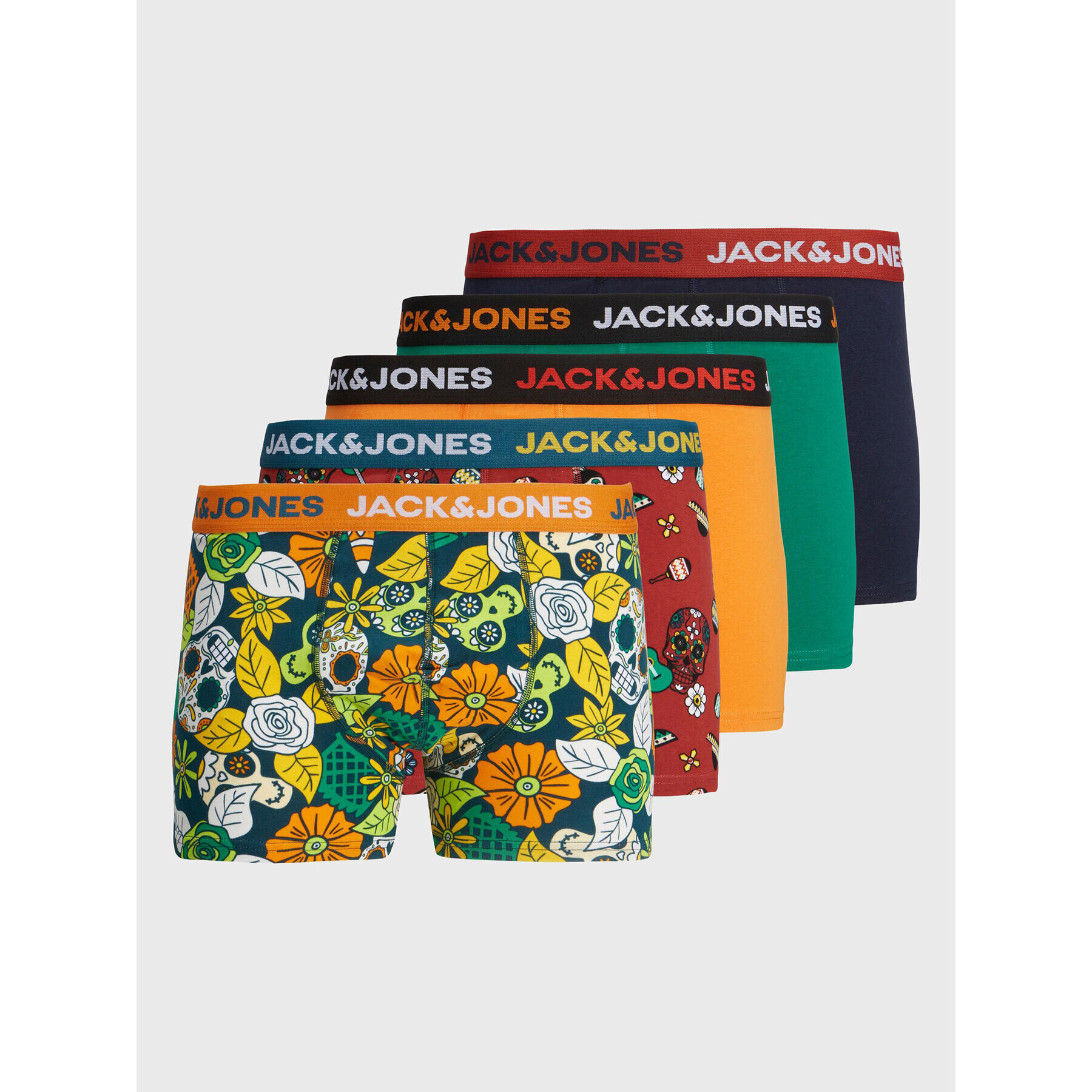 Jack&Jones Set 5 perechi boxeri Mexican 12214432 Colorat - Pled.ro