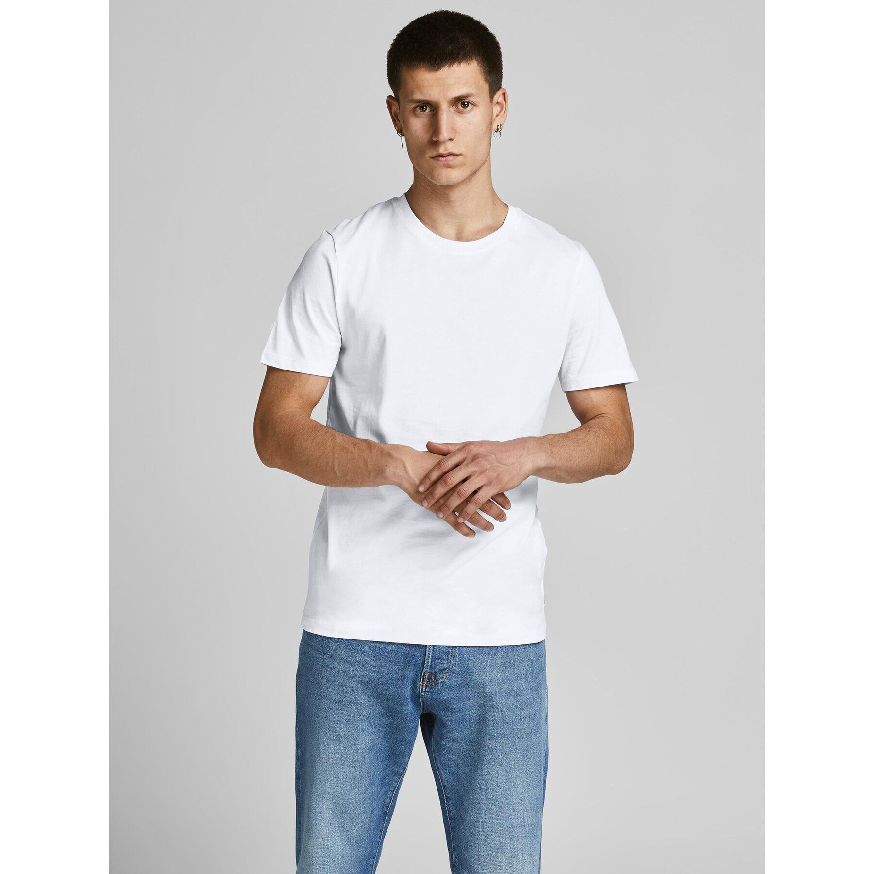 Jack&Jones Set 5 tricouri Basic 12191190 Colorat Regular Fit - Pled.ro