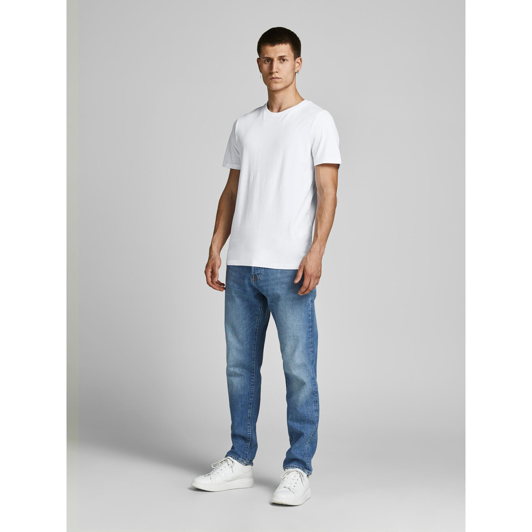 Jack&Jones Set 5 tricouri Basic 12191190 Colorat Regular Fit - Pled.ro