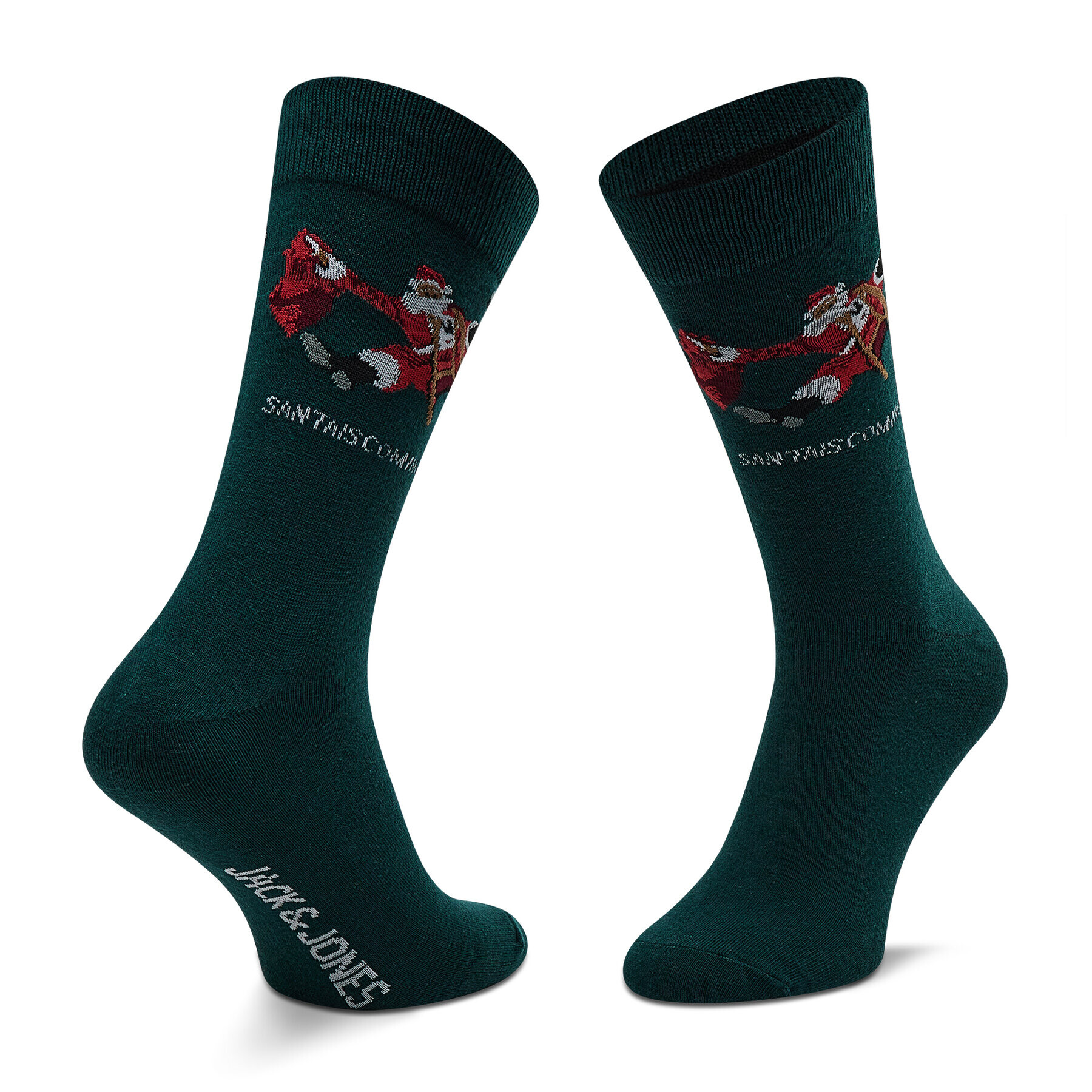 Jack&Jones Set de 3 perechi de șosete lungi pentru bărbați Jacsanta Claus Sock Giftbox 12198046 Negru - Pled.ro