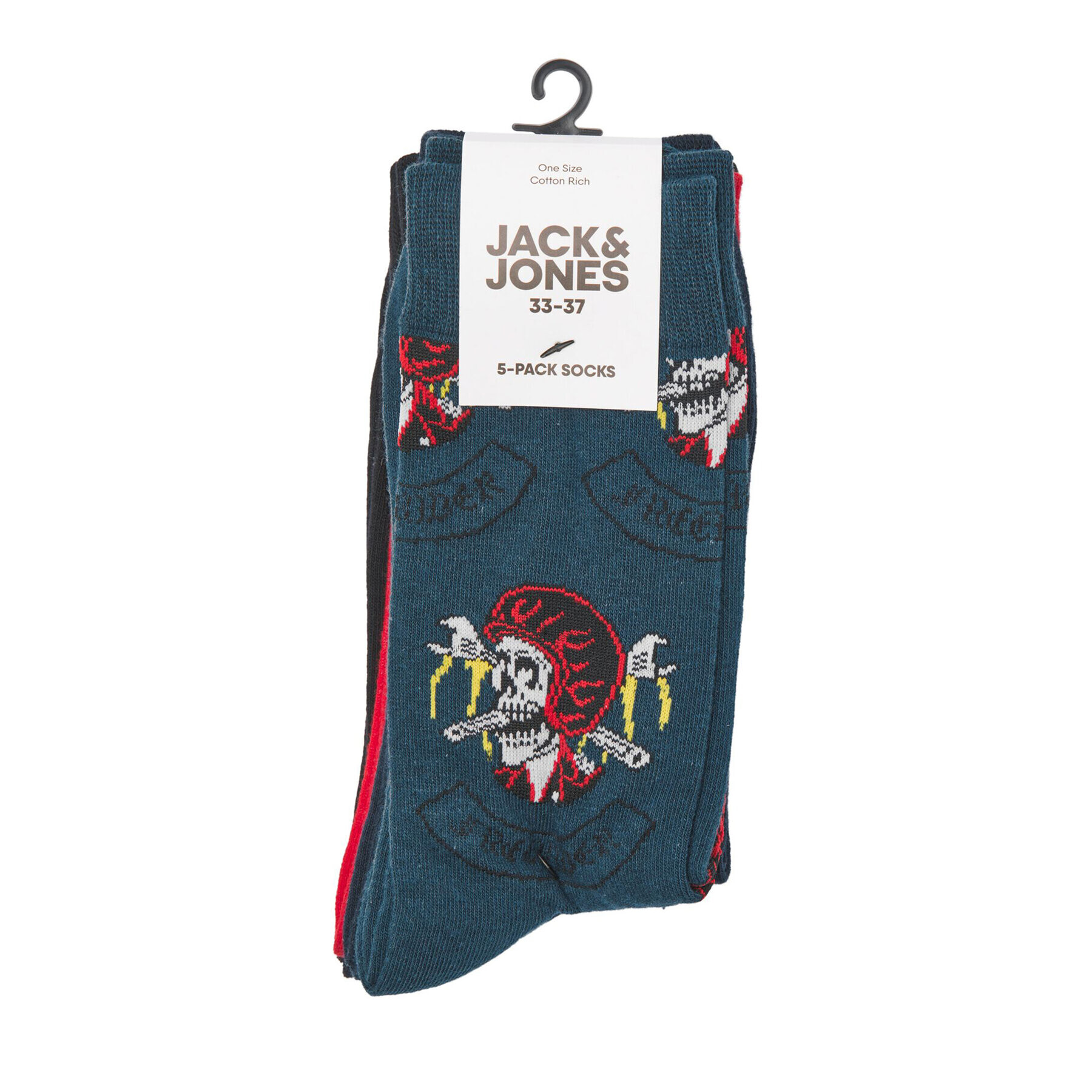 Jack&Jones Set de 5 perechi de șosete lungi pentru bărbați 12237456 Colorat - Pled.ro