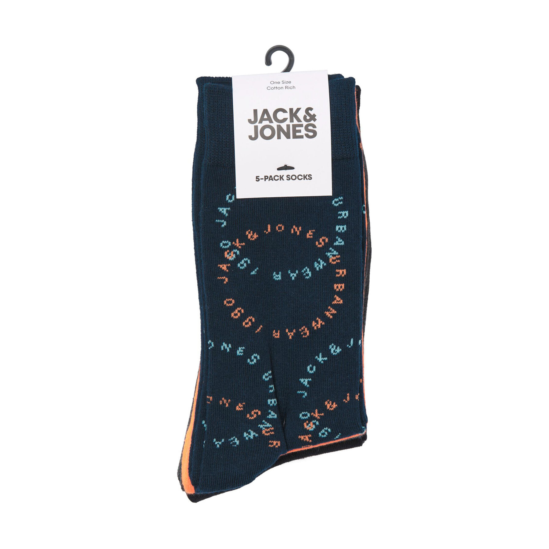 Jack&Jones Set de 5 perechi de șosete lungi pentru bărbați 12237460 Colorat - Pled.ro