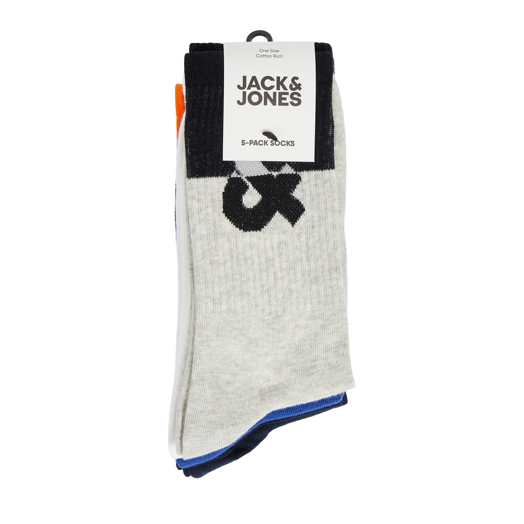 Jack&Jones Set de 5 perechi de șosete lungi pentru bărbați 12240551 Colorat - Pled.ro