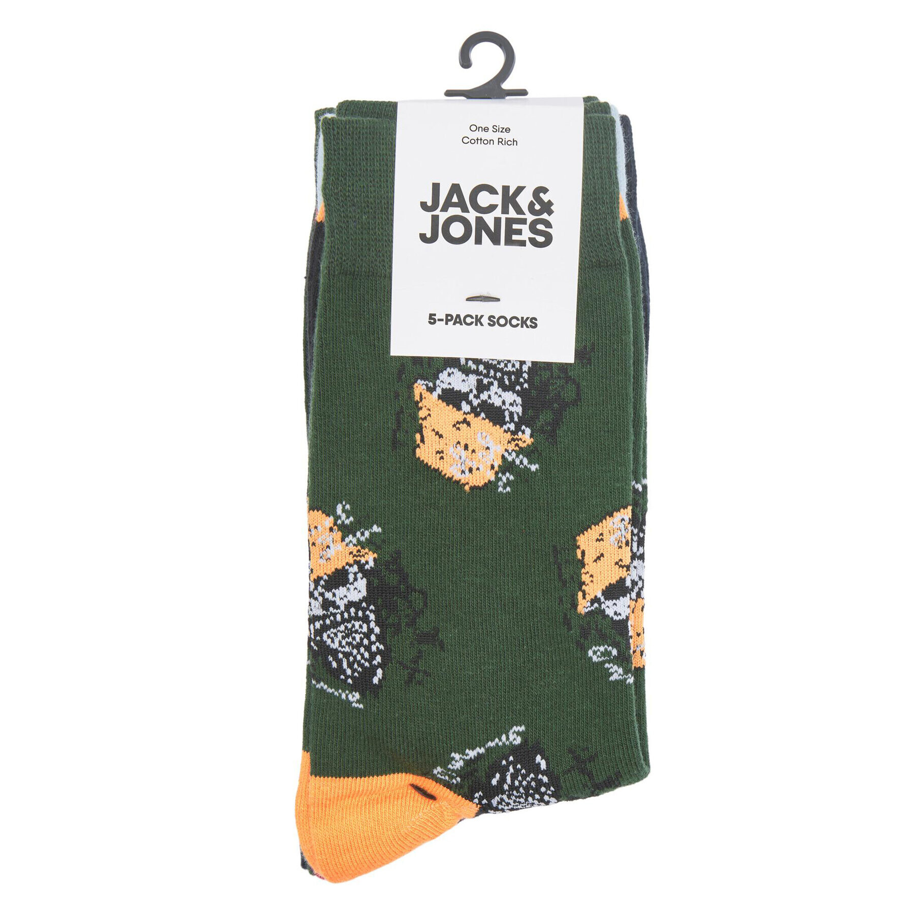 Jack&Jones Set de 5 perechi de șosete lungi pentru bărbați Trip 12229524 Colorat - Pled.ro