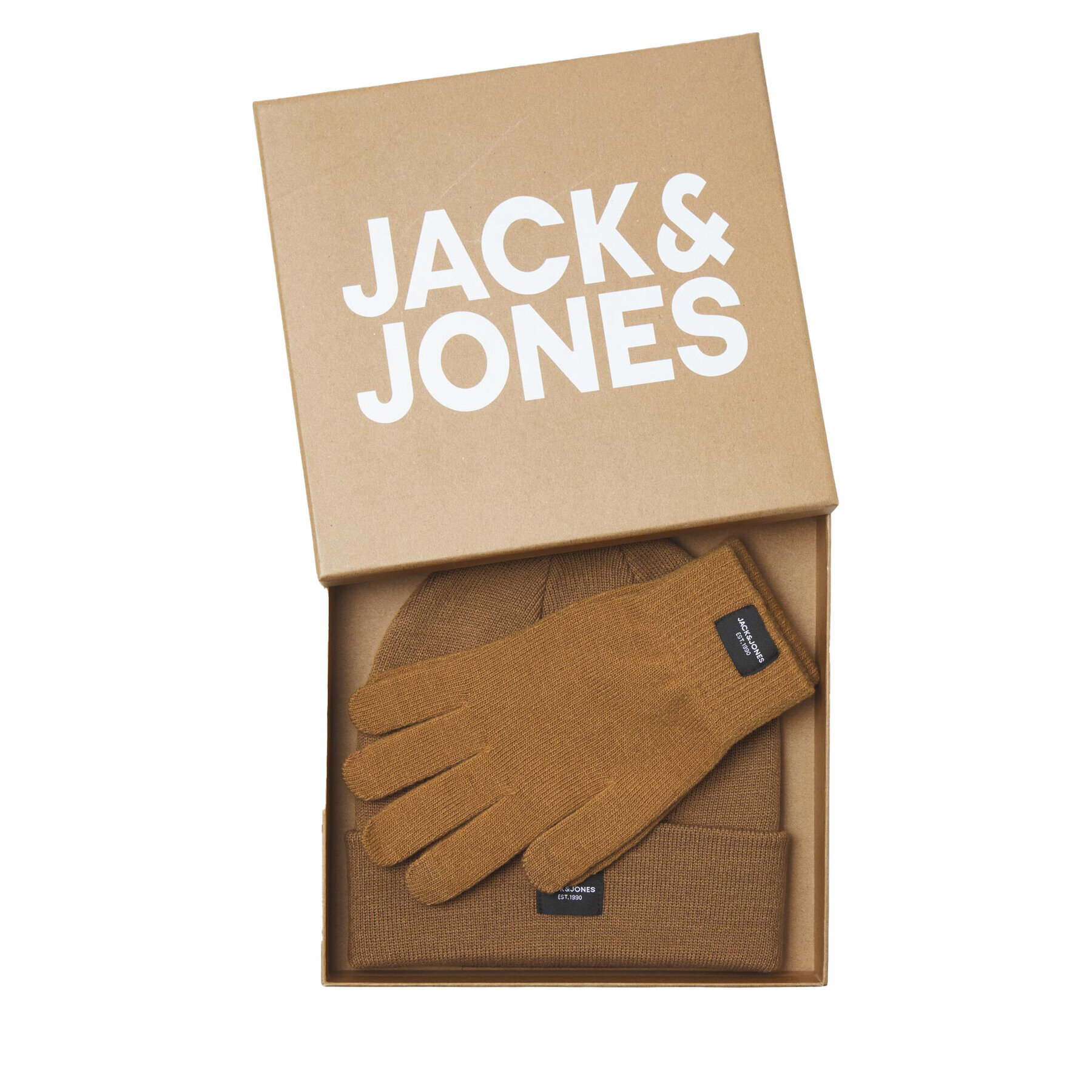 Jack&Jones Set mănuși și căciulă 12168383 Maro - Pled.ro