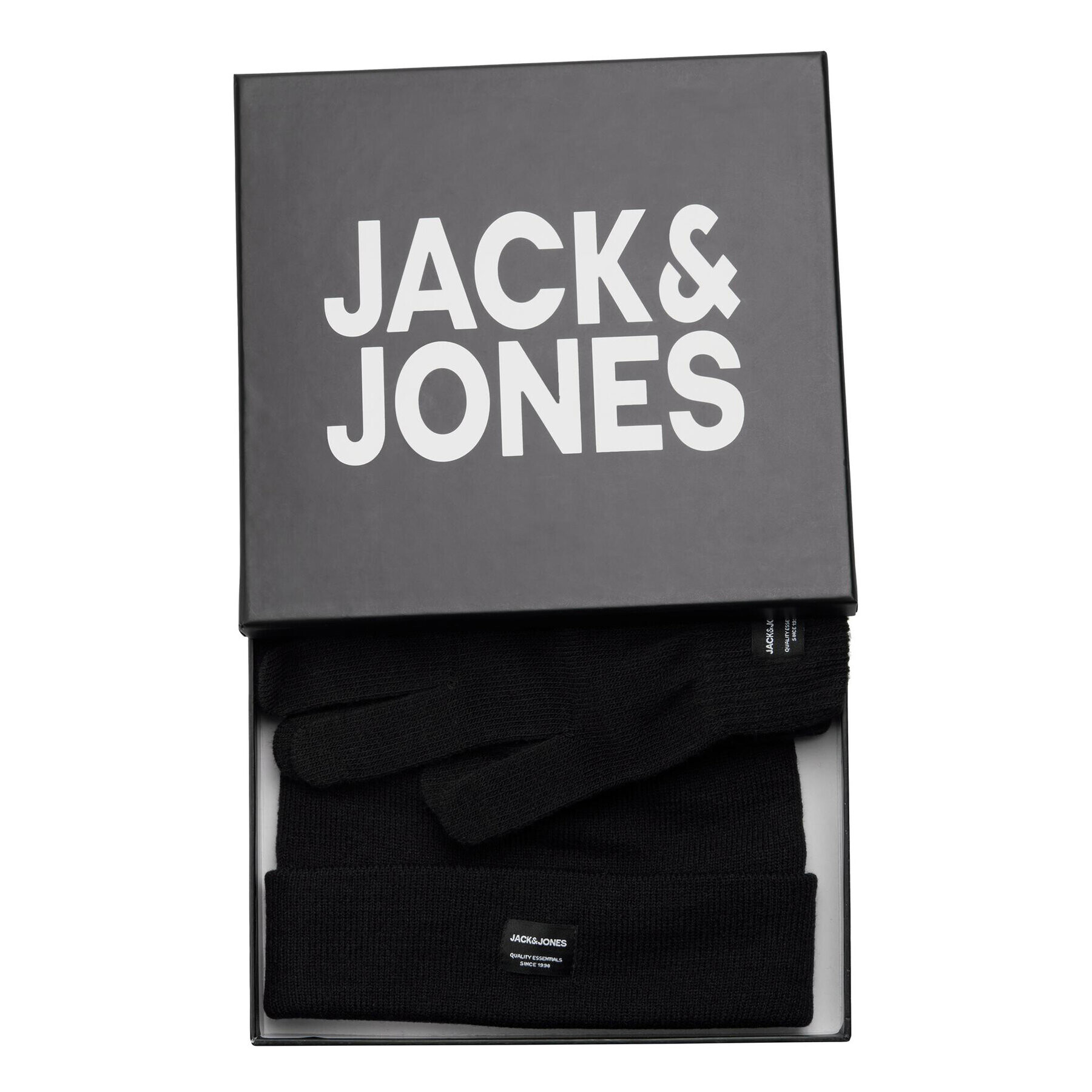 Jack&Jones Set mănuși și căciulă 12168383 Negru - Pled.ro