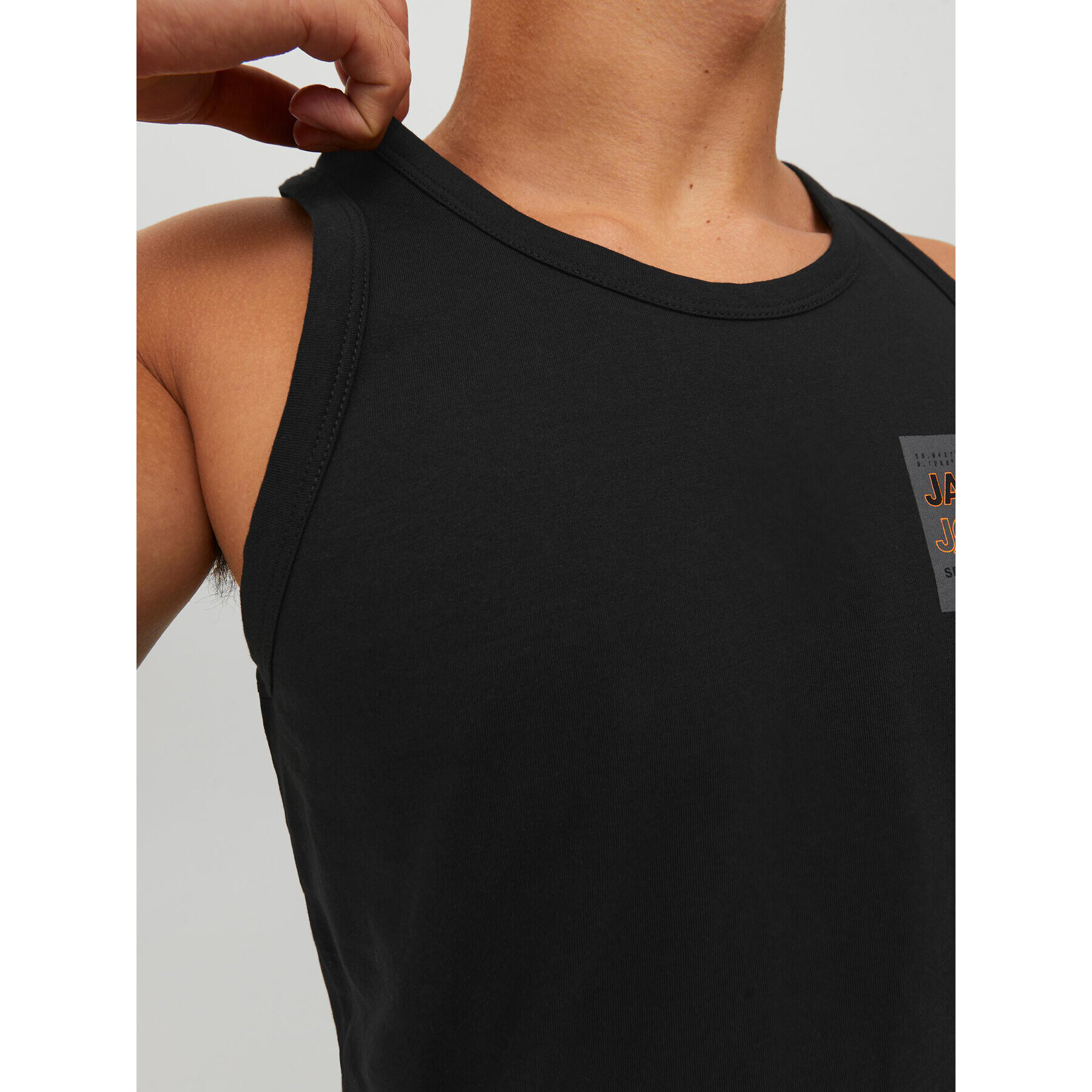 Jack&Jones Tank top Hunt 12228394 Negru Standard Fit - Pled.ro