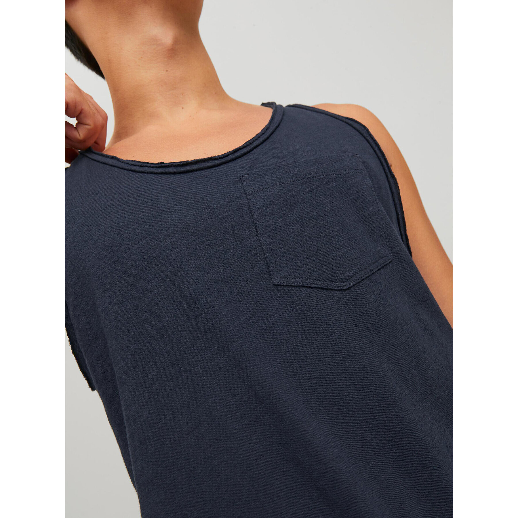 Jack&Jones Tank top 12232071 Bleumarin Regular Fit - Pled.ro