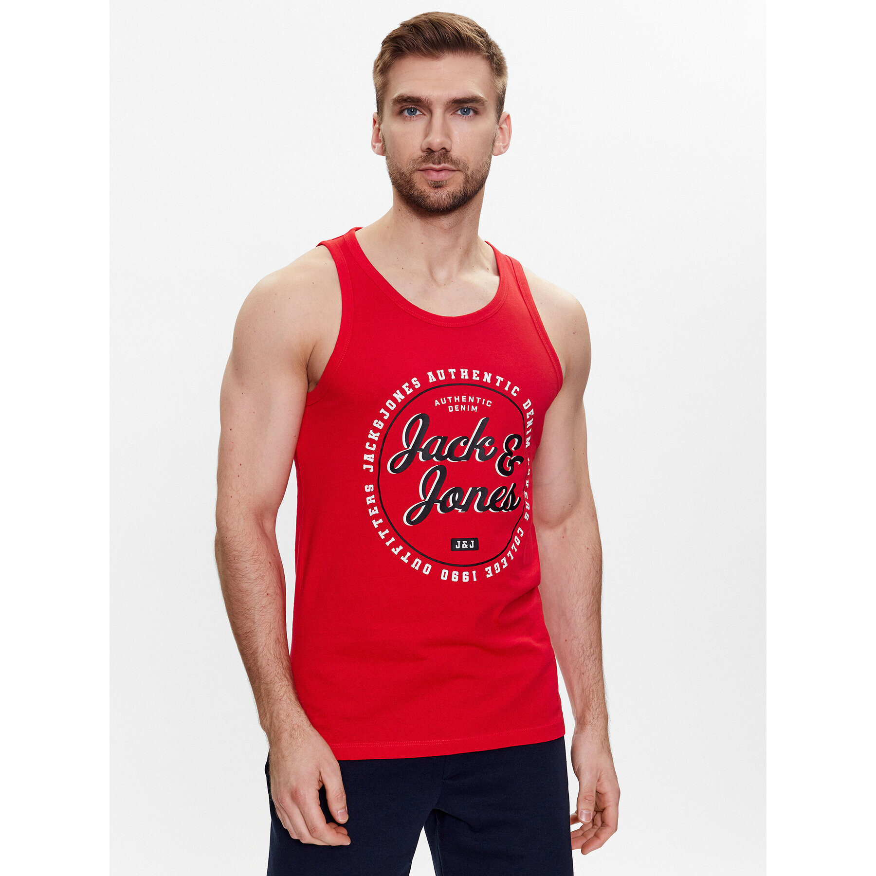 Jack&Jones Tank top Andy 12222337 Roșu Regular Fit - Pled.ro