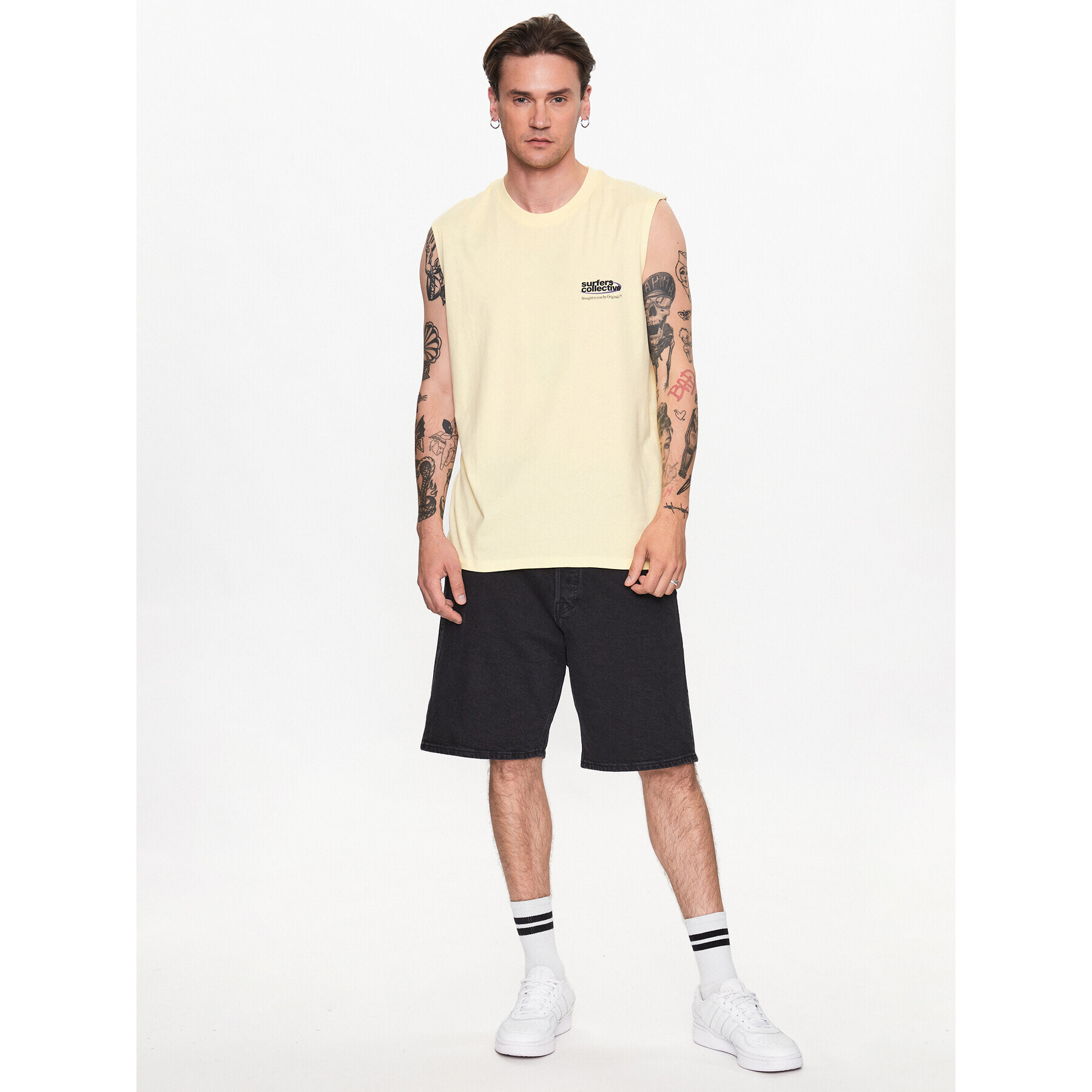 Jack&Jones Tank top Brink 12234813 Galben Loose Fit - Pled.ro