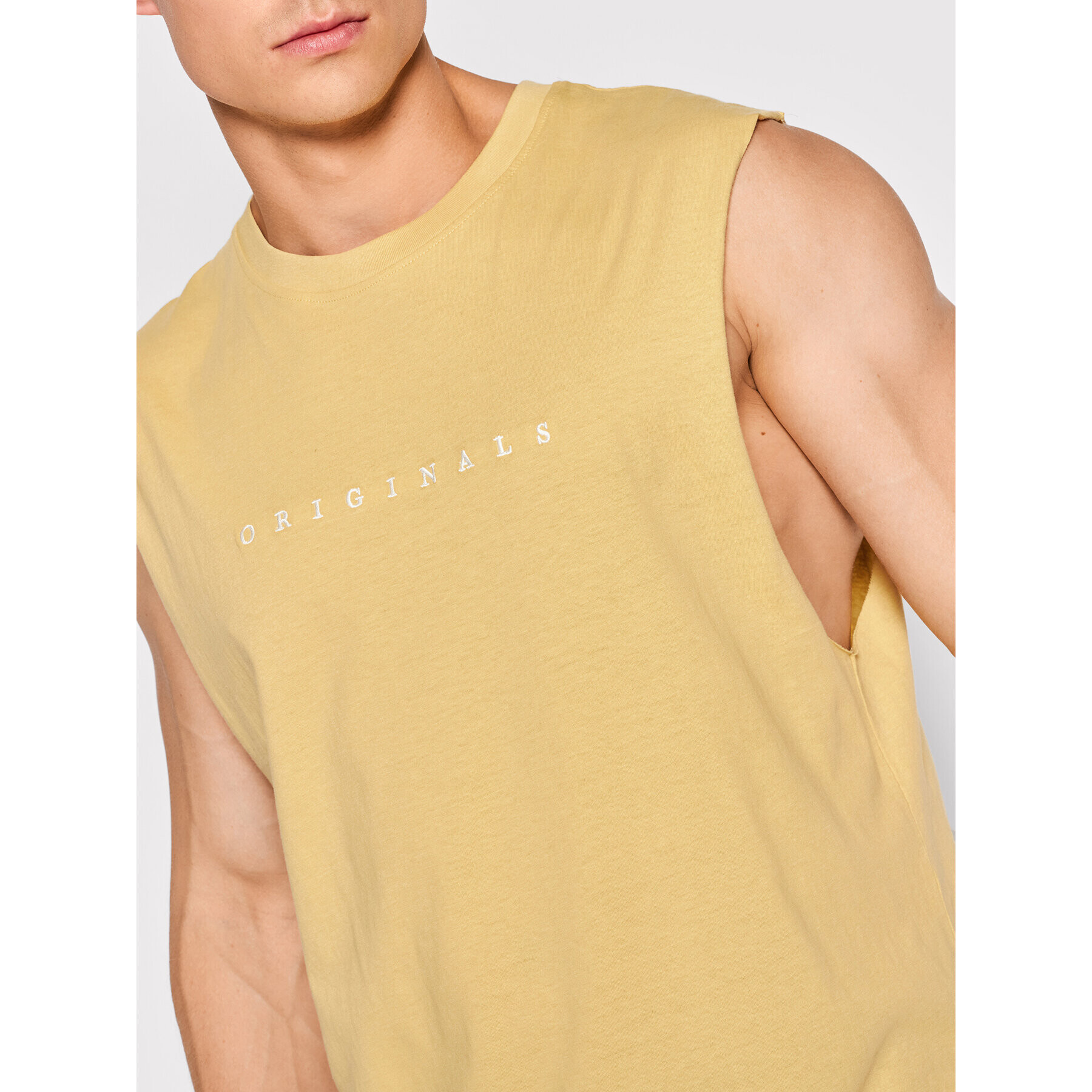 Jack&Jones Tank top Copenhagen 12210016 Galben Regular Fit - Pled.ro