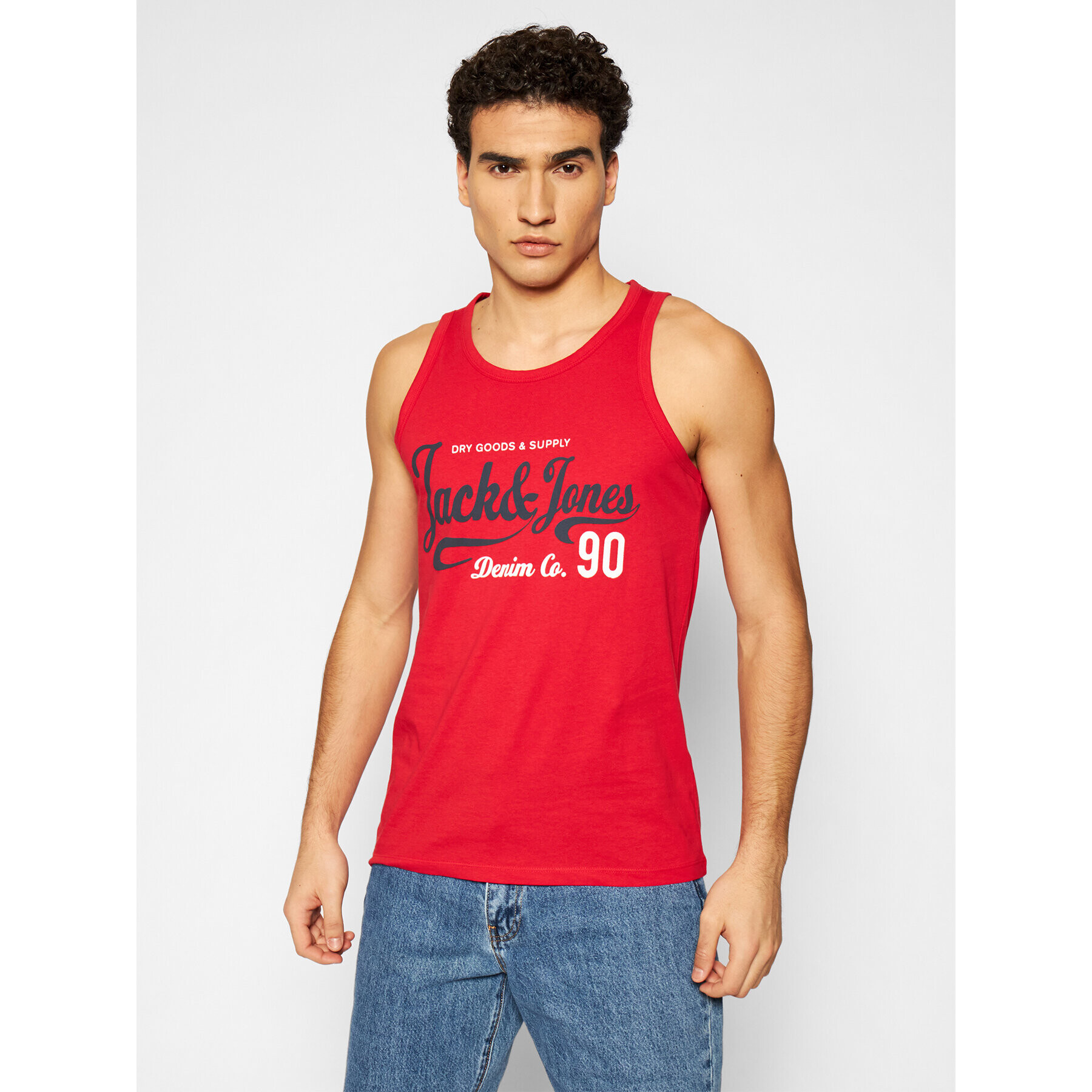 Jack&Jones Tank top Moon 12182341 Roșu Regular Fit - Pled.ro