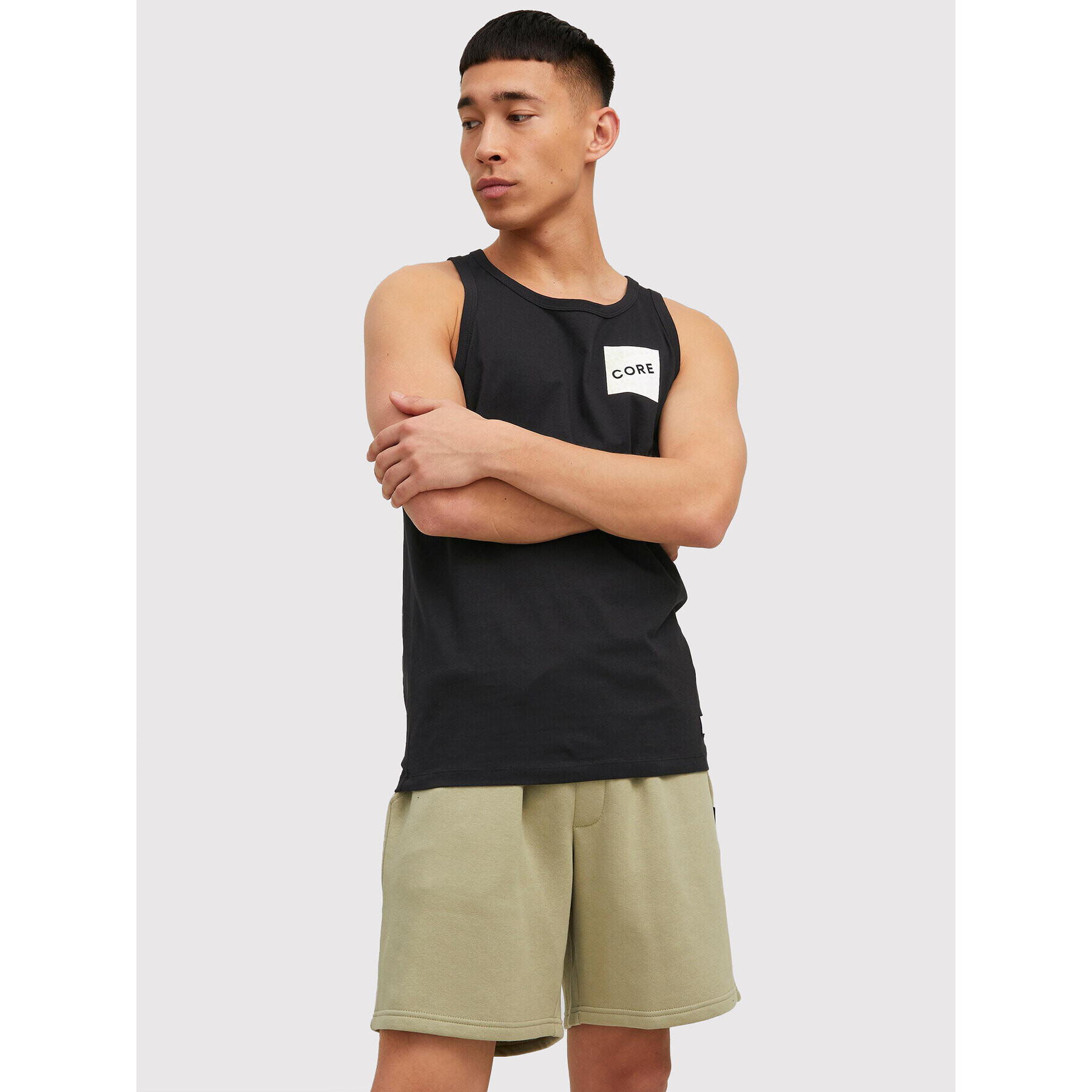 Jack&Jones Tank top Nights 12210316 Negru Regular Fit - Pled.ro