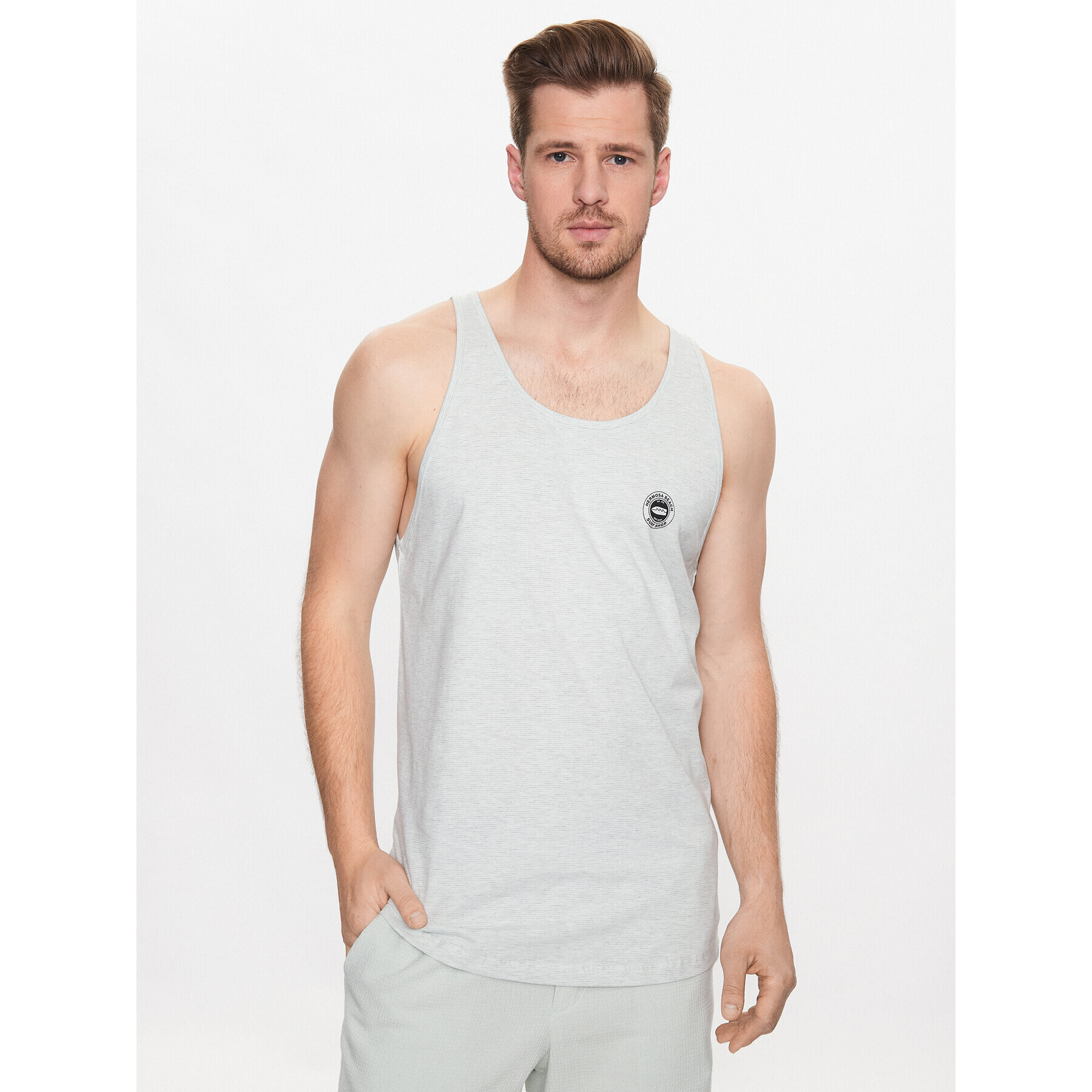 Jack&Jones Tank top Tulum 12234252 Gri Standard Fit - Pled.ro