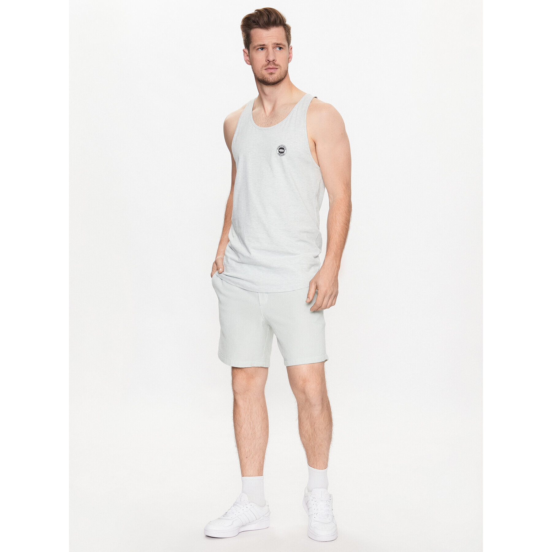 Jack&Jones Tank top Tulum 12234252 Gri Standard Fit - Pled.ro