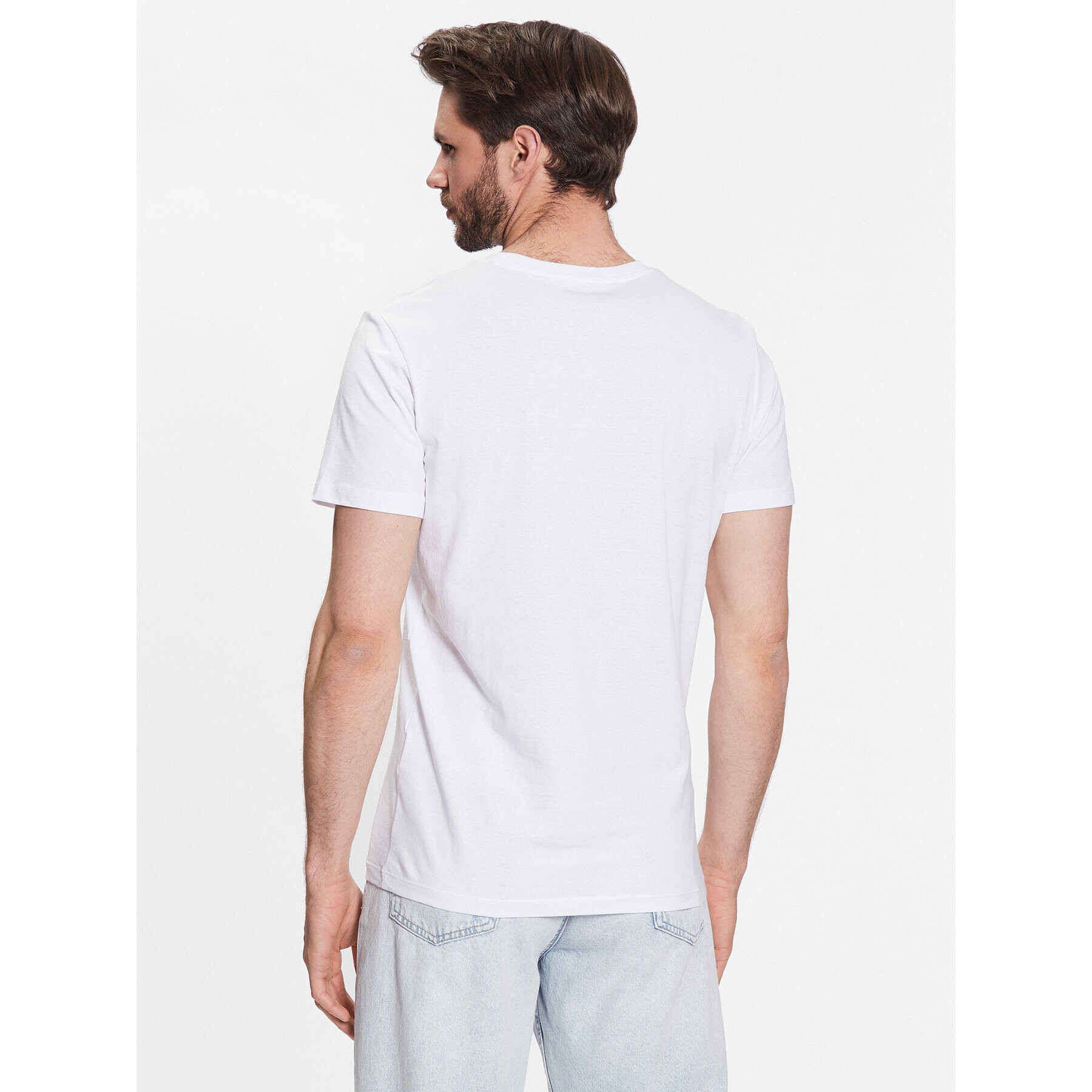 Jack&Jones Tricou Gem 12221007 Alb Regular Fit - Pled.ro