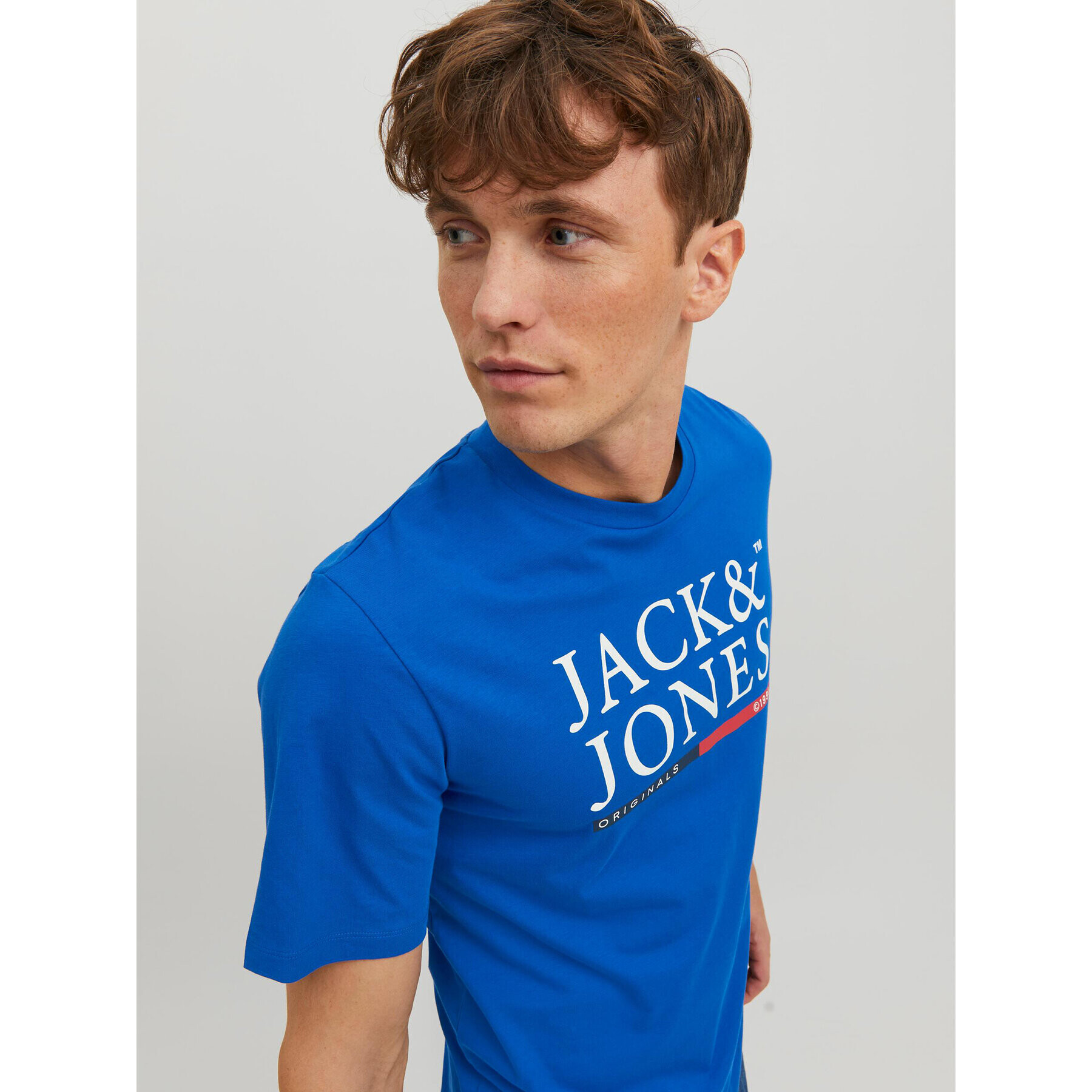 Jack&Jones Tricou 12228542 Albastru Standard Fit - Pled.ro