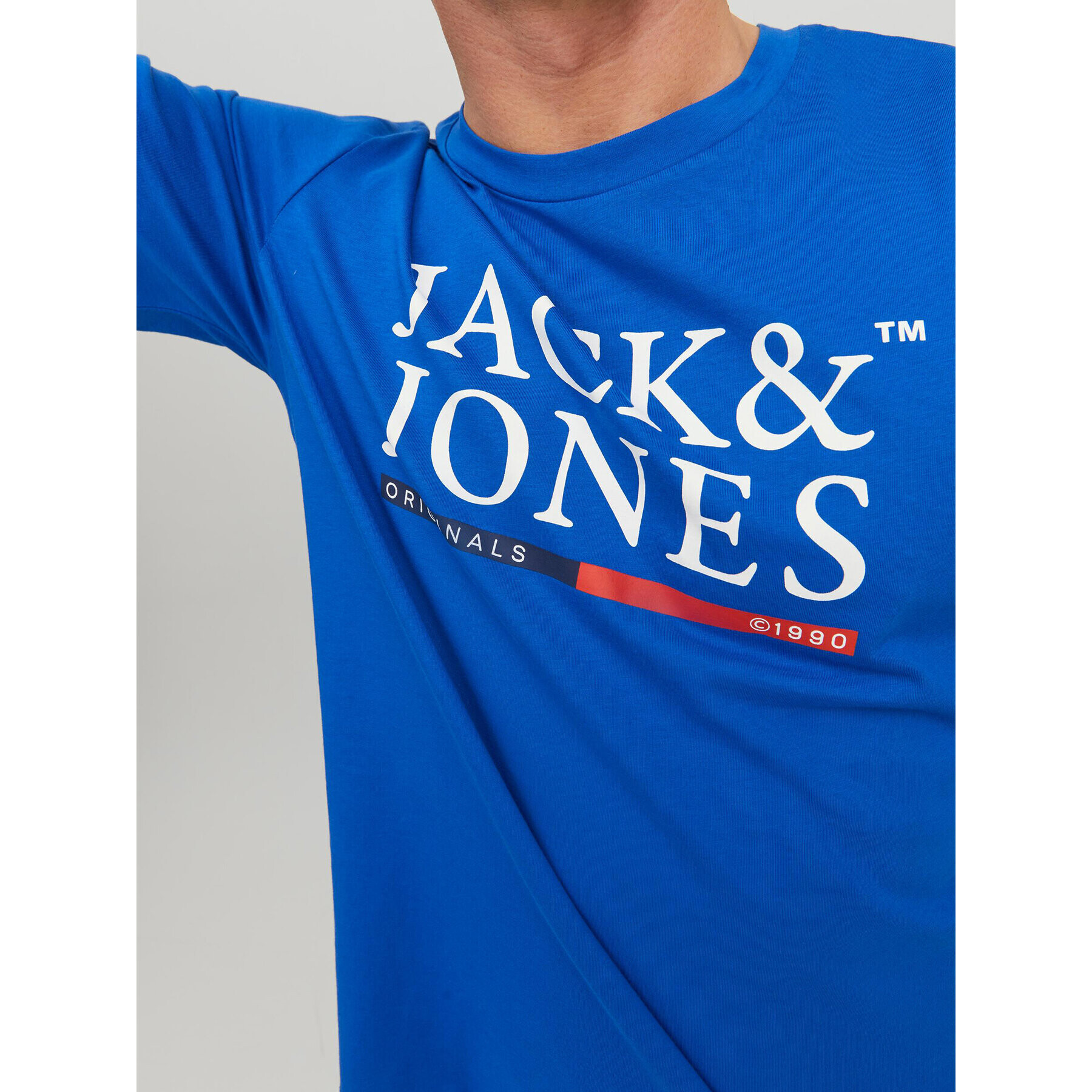 Jack&Jones Tricou 12228542 Albastru Standard Fit - Pled.ro