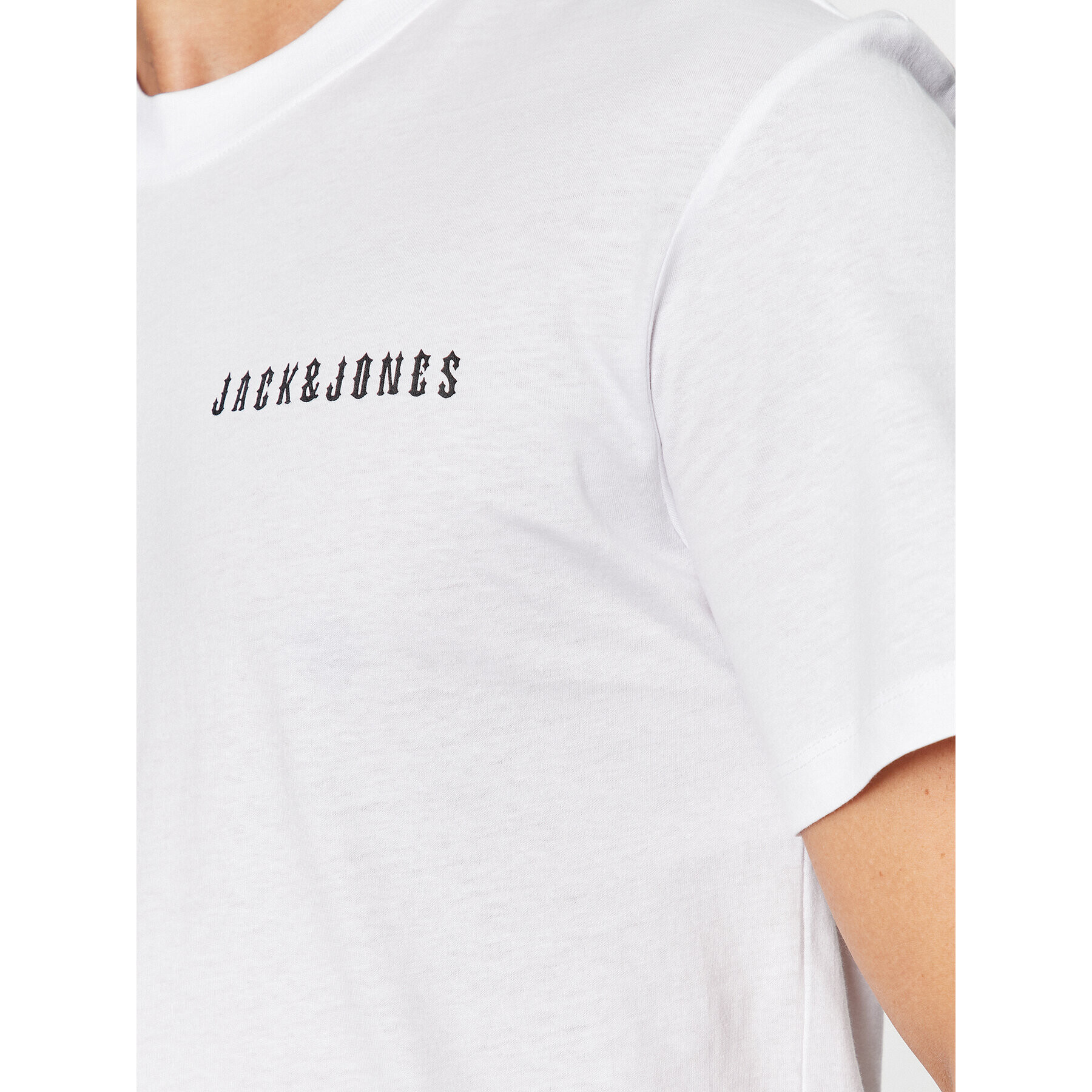 Jack&Jones Tricou 12235135 Alb Relaxed Fit - Pled.ro