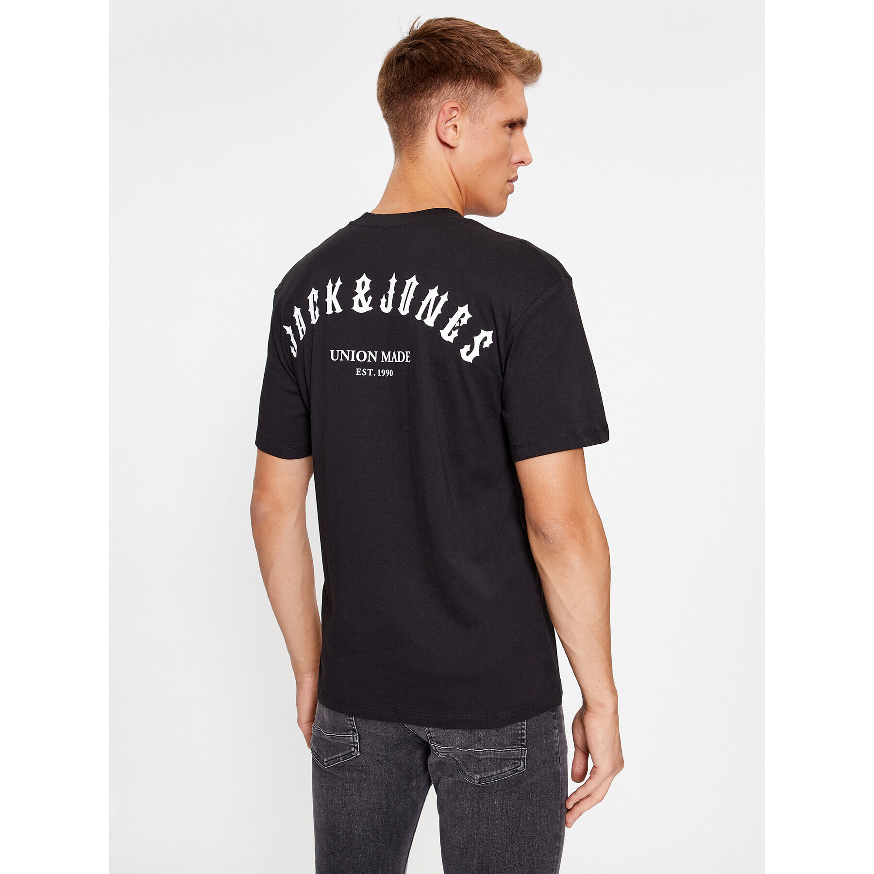 Jack&Jones Tricou 12235135 Negru Relaxed Fit - Pled.ro