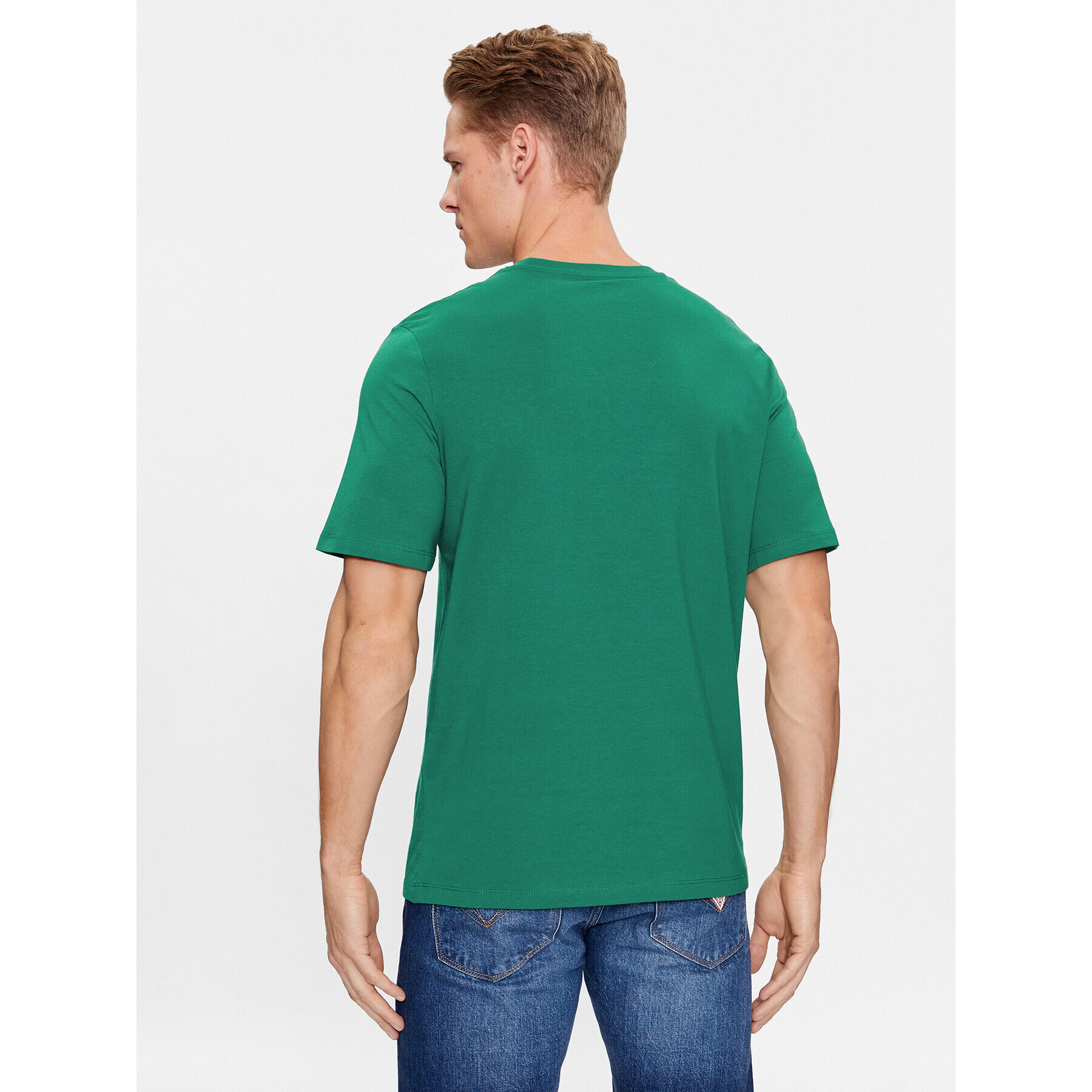 Jack&Jones Tricou 12246605 Verde Standard Fit - Pled.ro