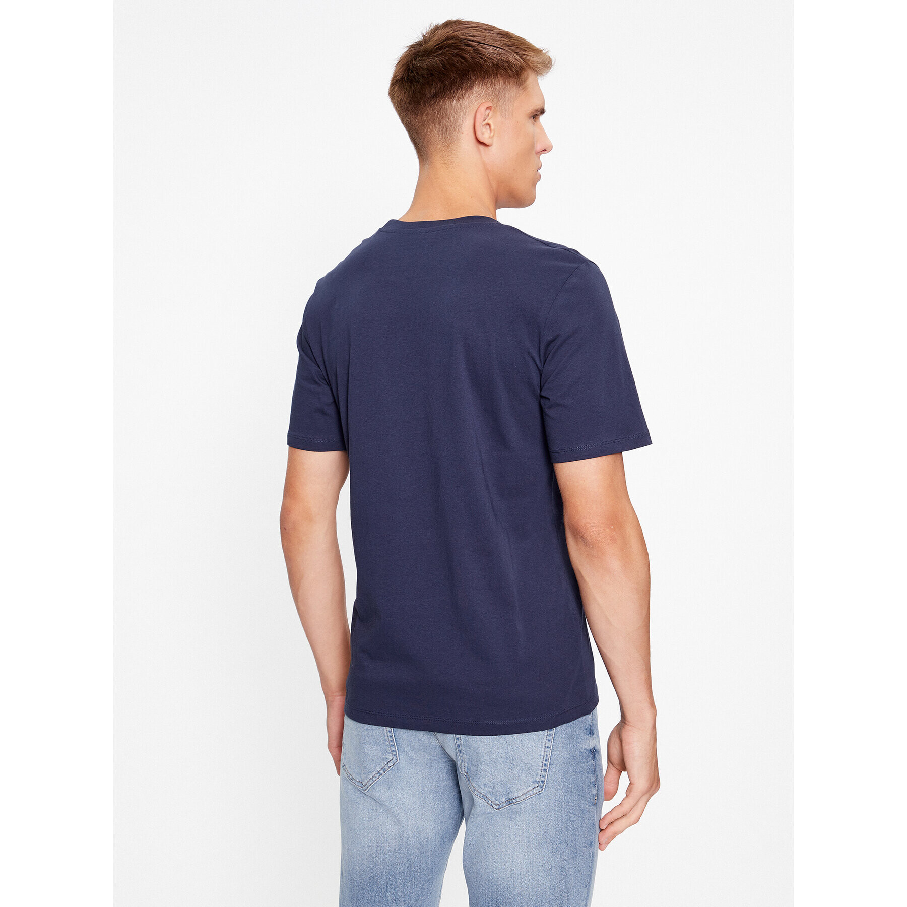 Jack&Jones Tricou 12252004 Bleumarin Regular Fit - Pled.ro