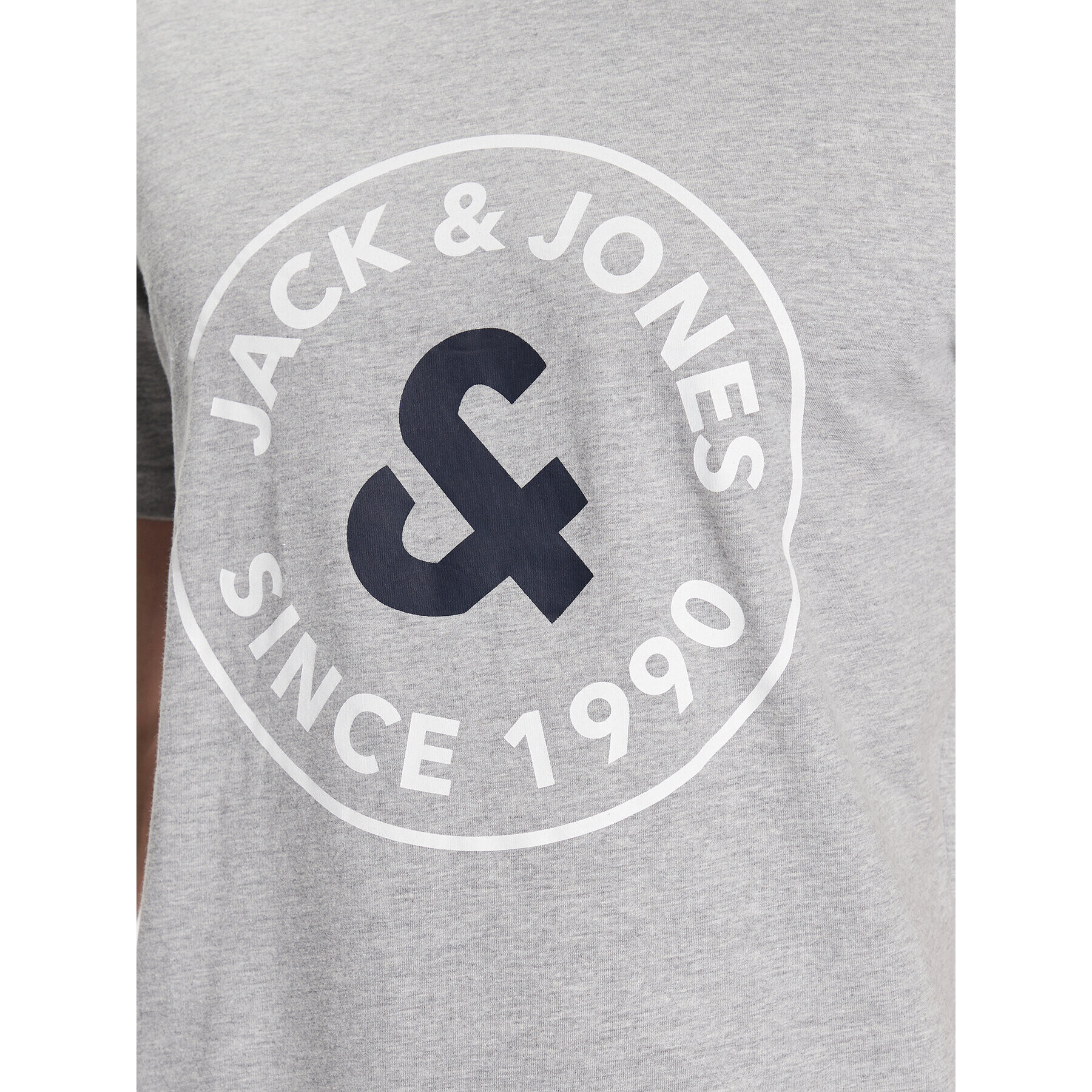 Jack&Jones Tricou Aaron 12224910 Gri Standard Fit - Pled.ro