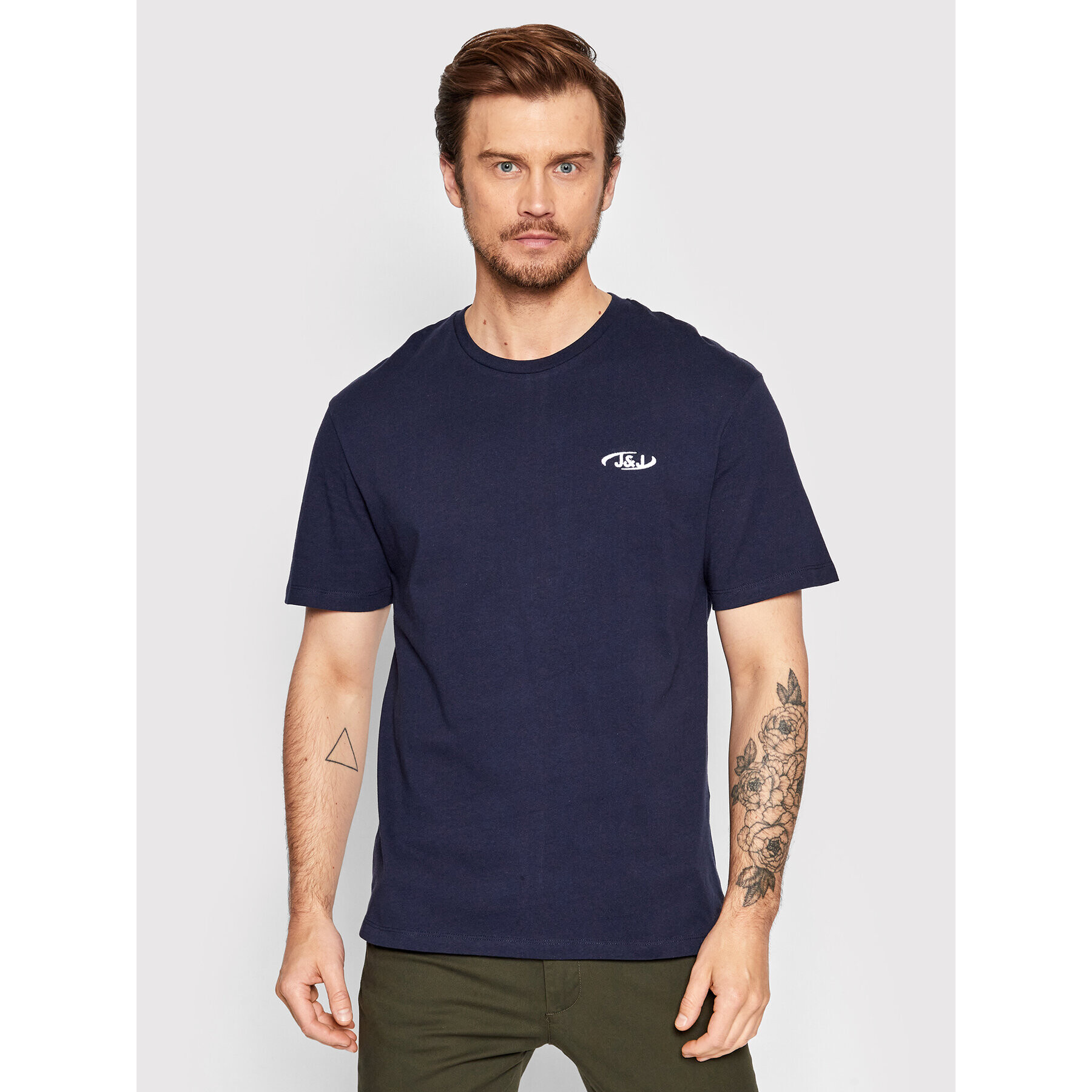 Jack&Jones Tricou Air Club 12212561 Bleumarin Relaxed Fit - Pled.ro