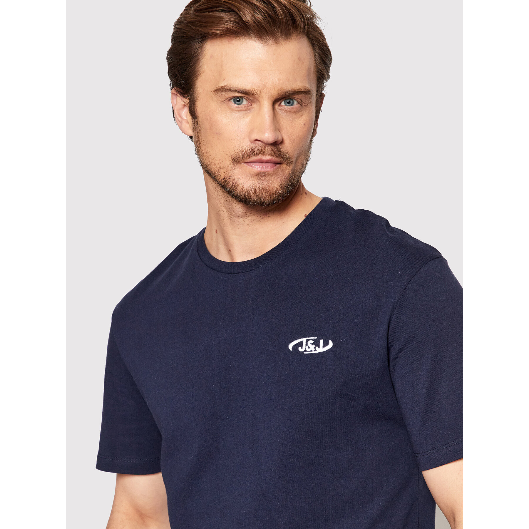 Jack&Jones Tricou Air Club 12212561 Bleumarin Relaxed Fit - Pled.ro