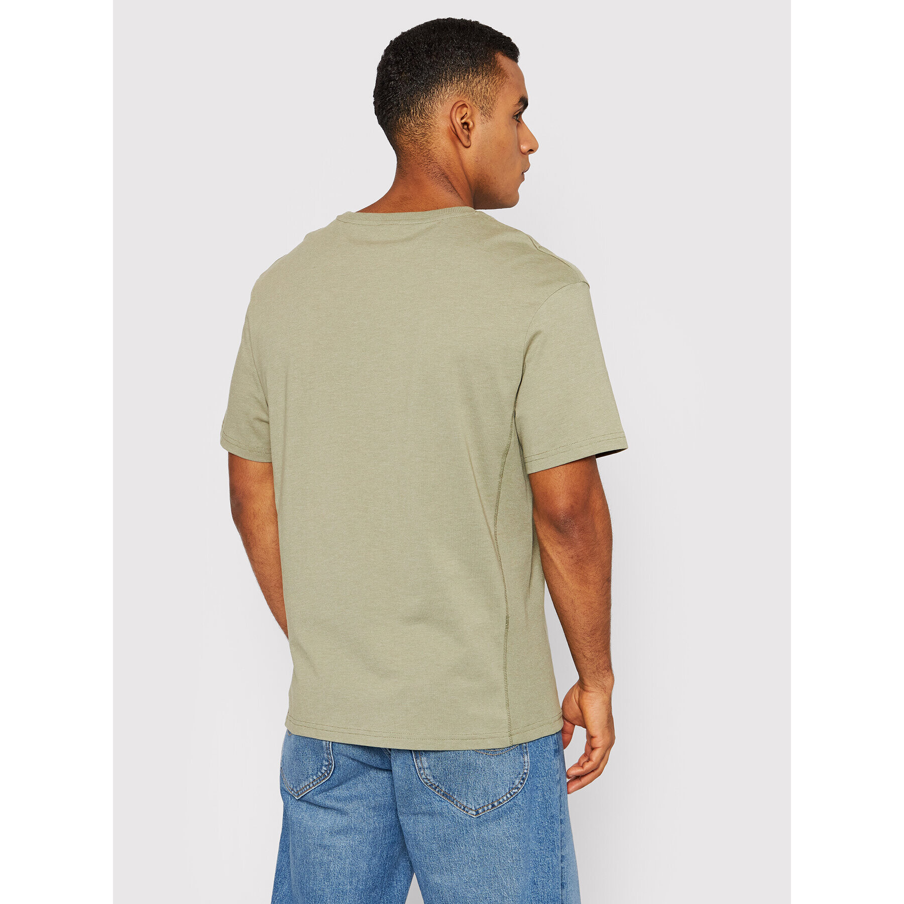 Jack&Jones Tricou Brice 12198006 Verde Relaxed Fit - Pled.ro