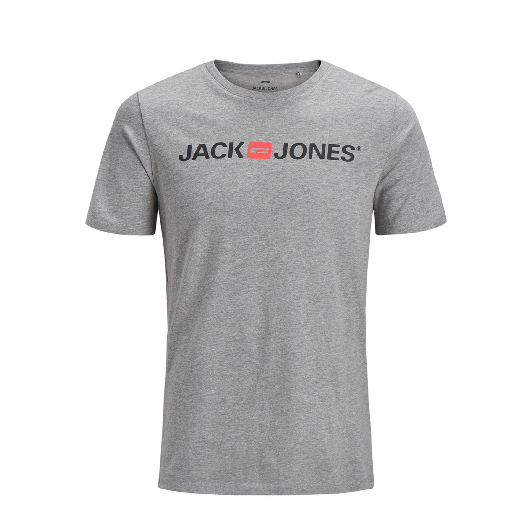 Jack&Jones Tricou Corp Logo 12137126 Gri Slim Fit - Pled.ro