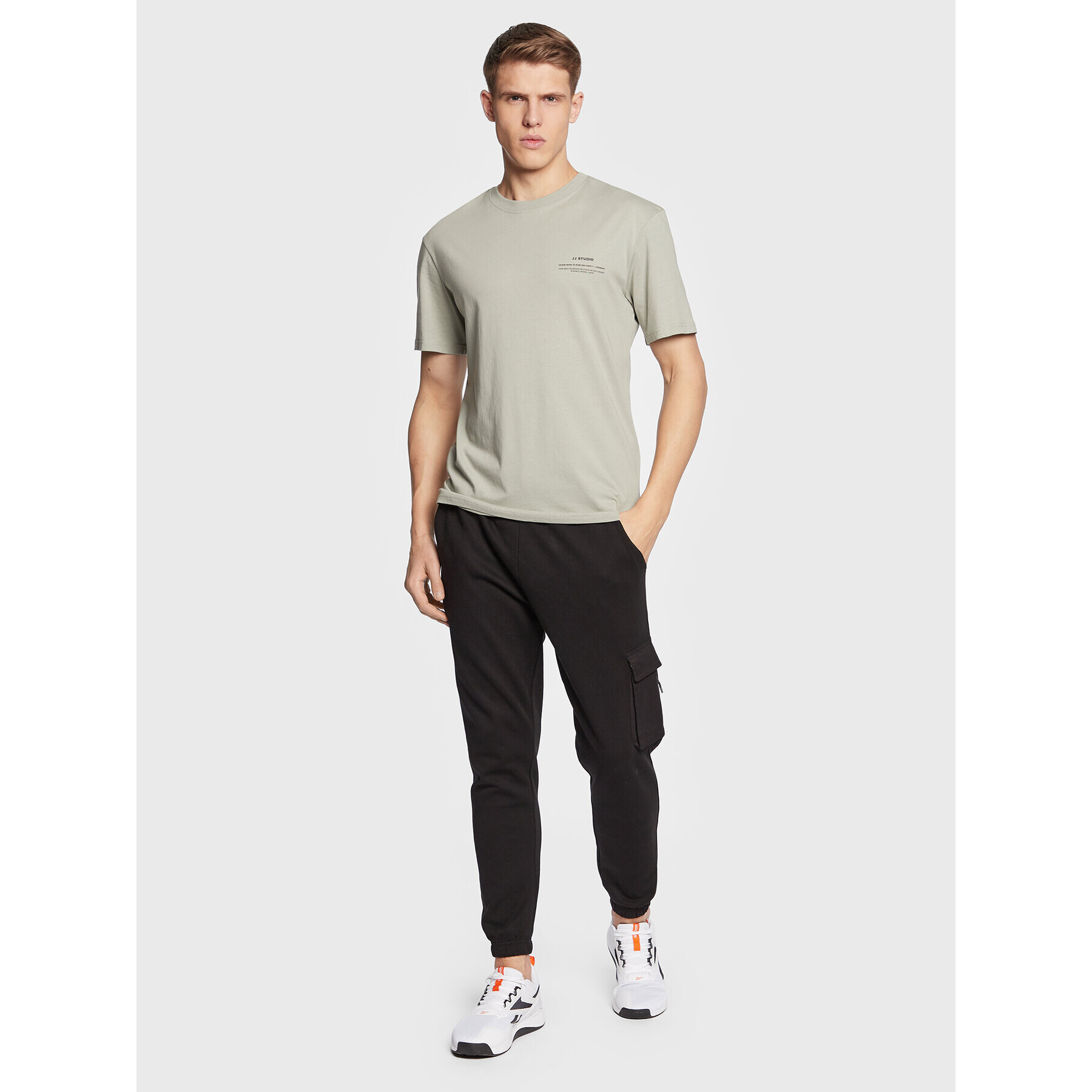 Jack&Jones Tricou Felix 12224600 Verde Regular Fit - Pled.ro