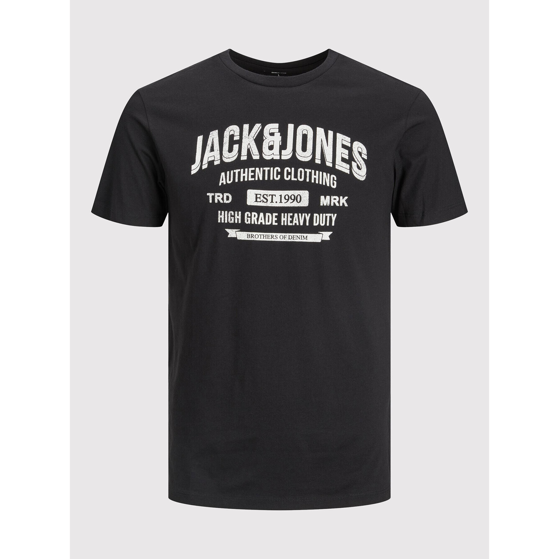 Jack&Jones Tricou Jeans 12210949 Negru Regular Fit - Pled.ro