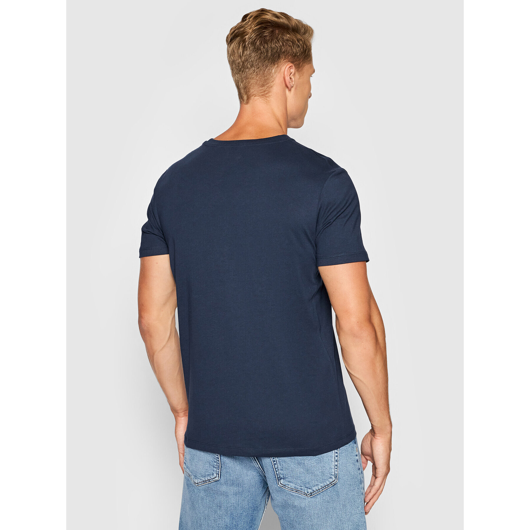 Jack&Jones Tricou Mason 12193852 Bleumarin Standard Fit - Pled.ro