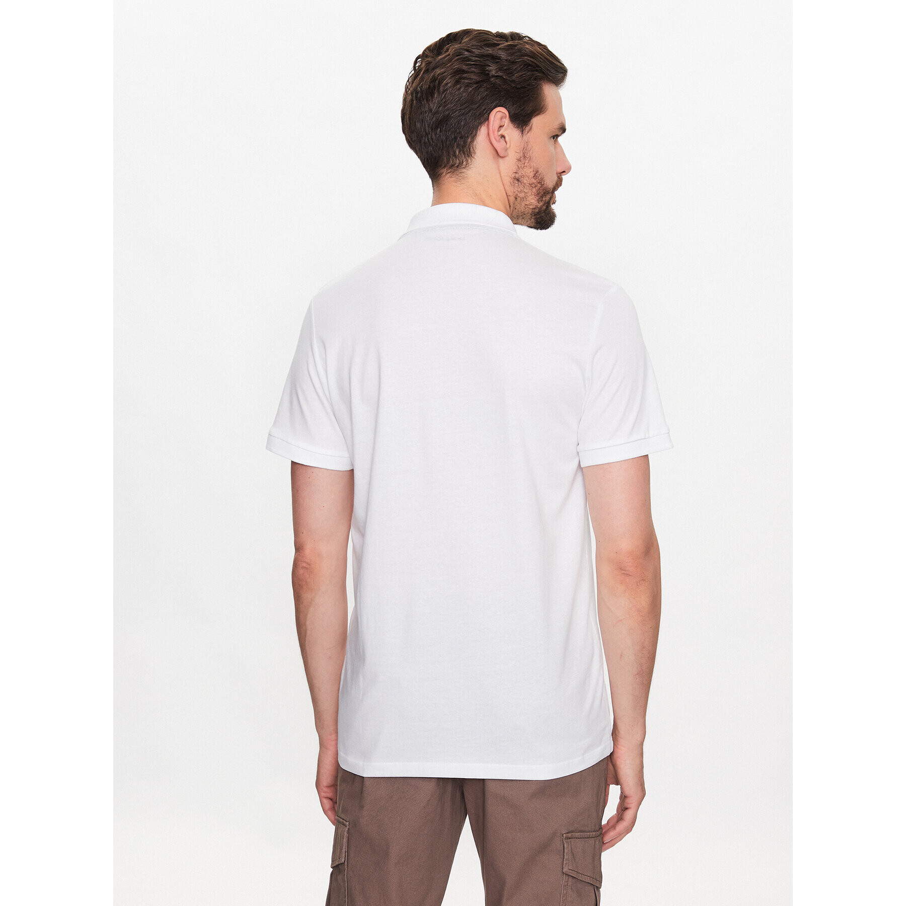 Jack&Jones Tricou polo Andy 12223714 Alb Regular Fit - Pled.ro