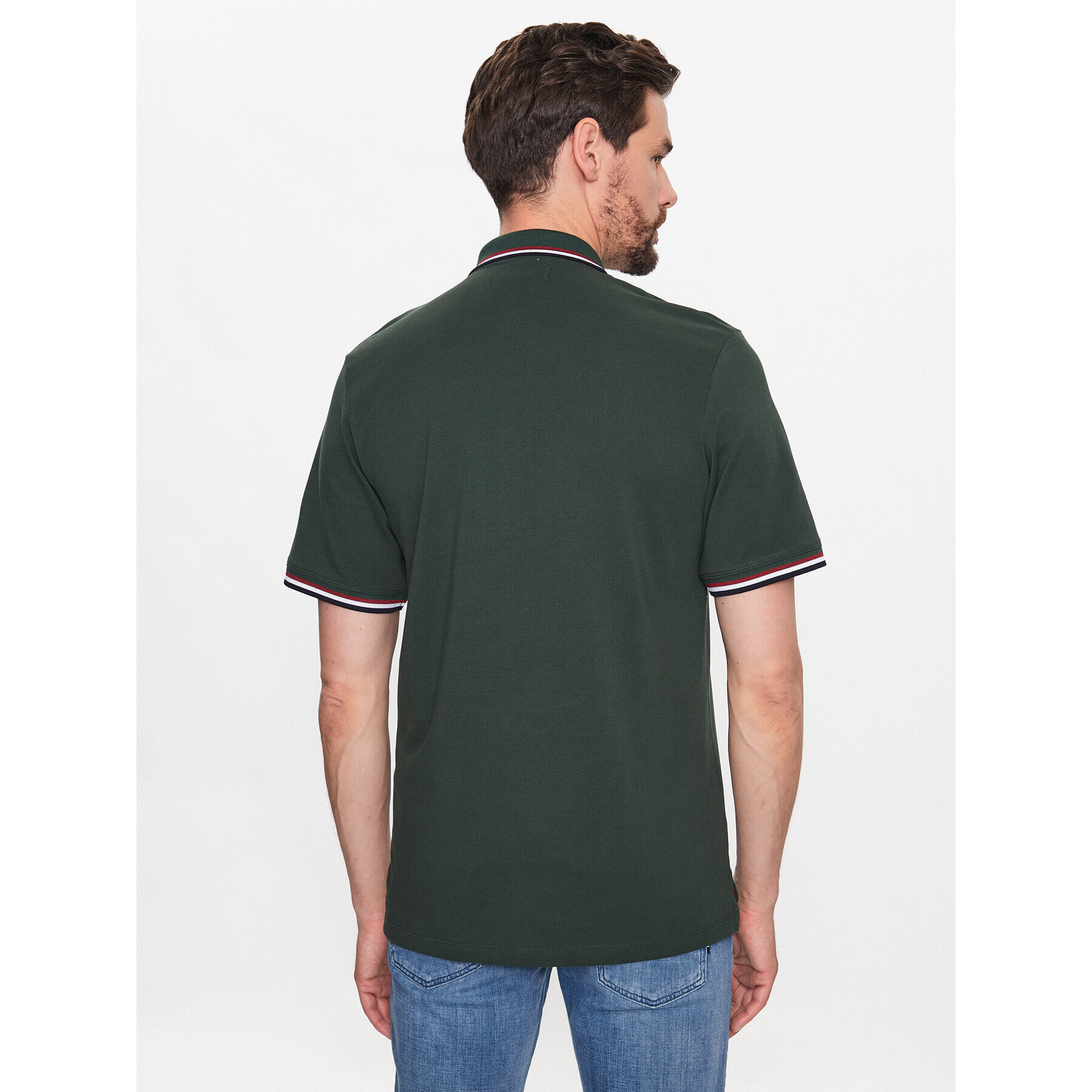 Jack&Jones Tricou polo Lucas 12236306 Verde Regular Fit - Pled.ro