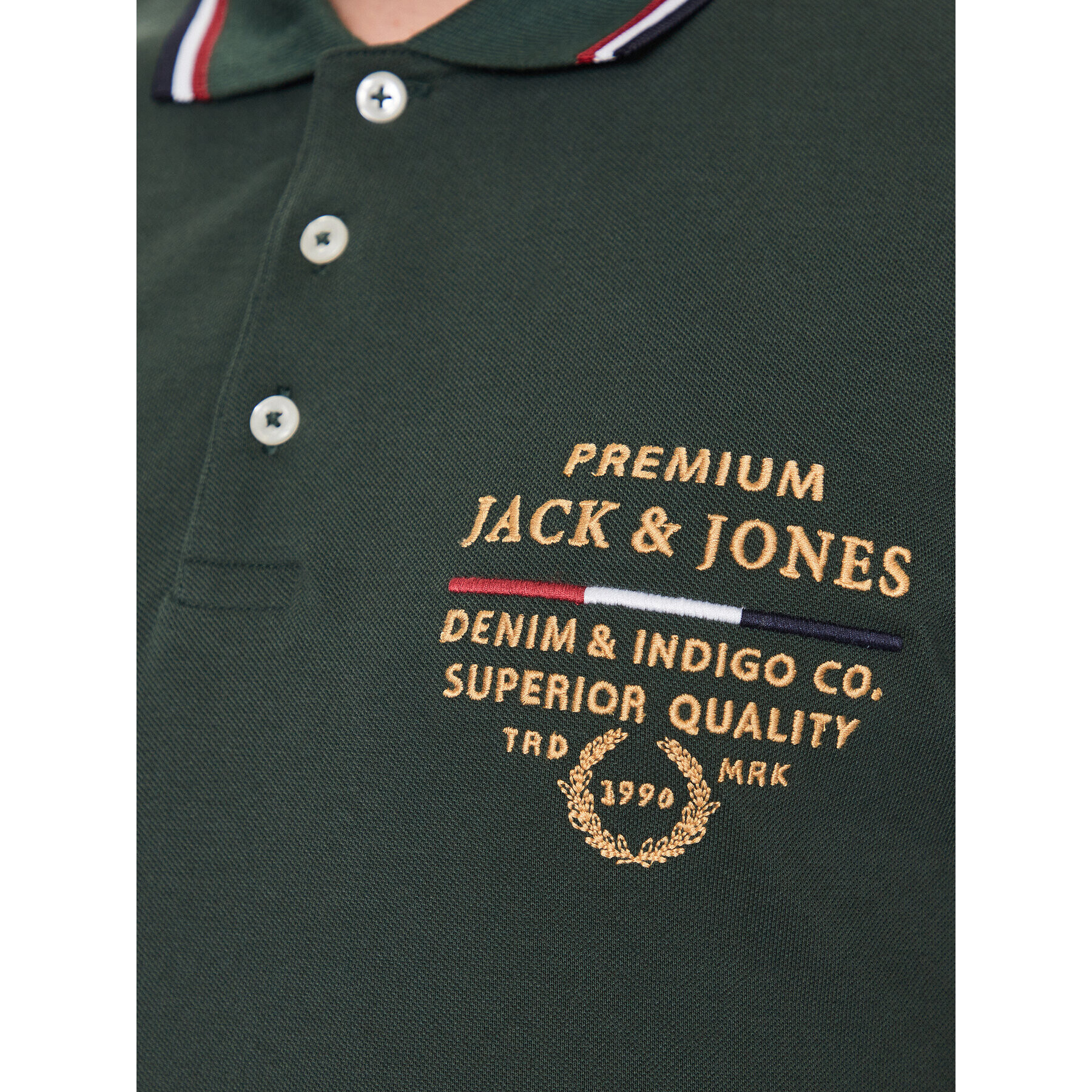 Jack&Jones Tricou polo Lucas 12236306 Verde Regular Fit - Pled.ro