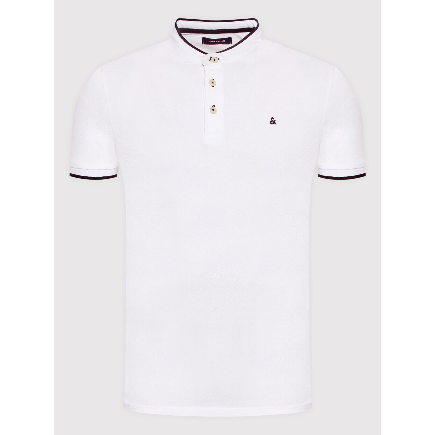 Jack&Jones Tricou polo Paulos 12199711 Alb Regular Fit - Pled.ro