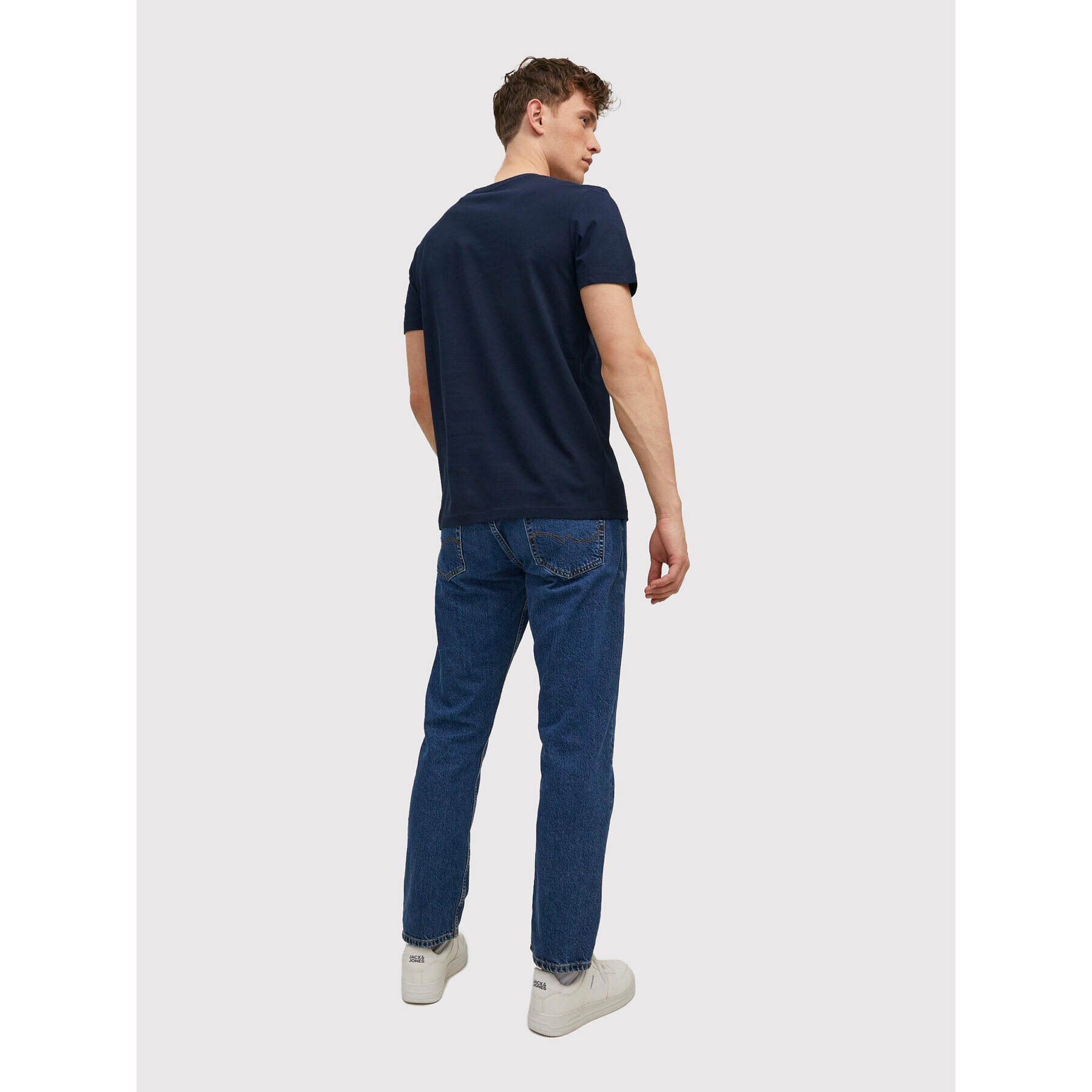 Jack&Jones Tricou Sunset 12210140 Bleumarin Regular Fit - Pled.ro