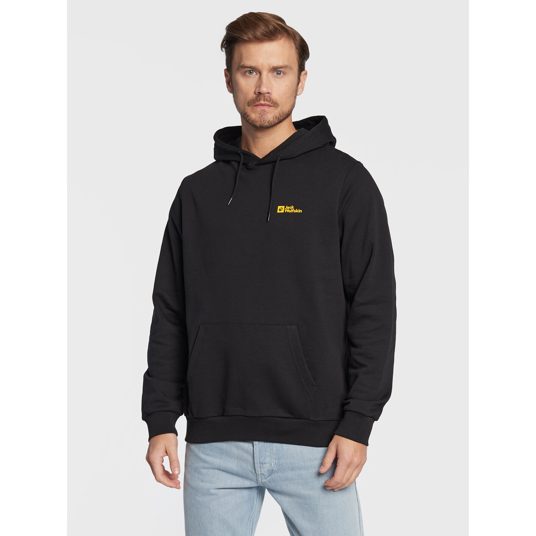 Jack Wolfskin Bluză Essential 1710222 Negru Regular Fit - Pled.ro