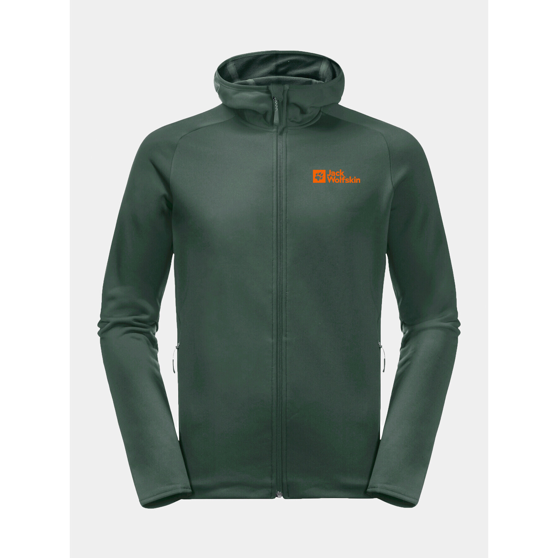 Jack Wolfskin Bluză tehnică Baiselberg Hooded Fz 1710541 Kaki Regular Fit - Pled.ro