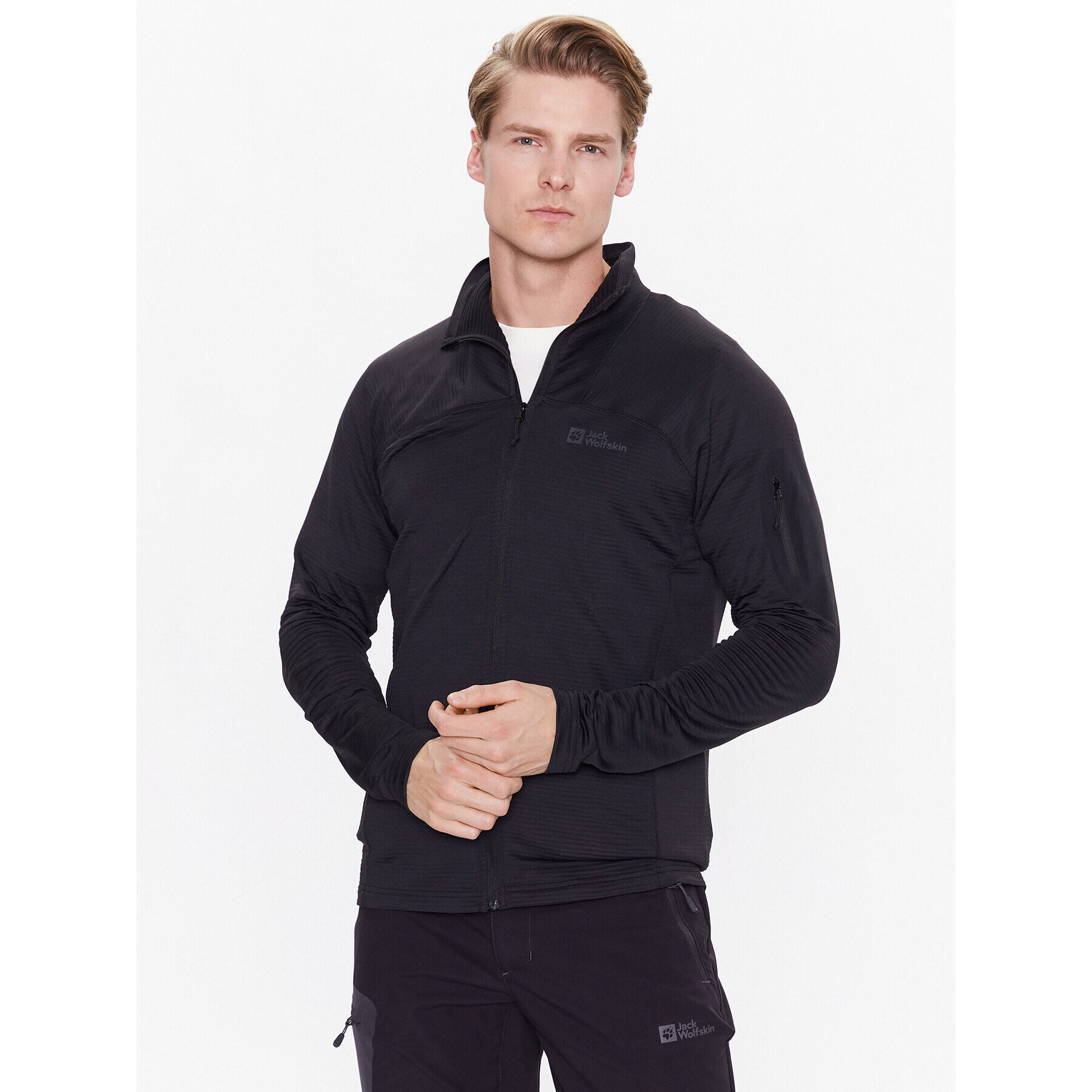 Jack Wolfskin Bluză tehnică Prelight 1711001 Negru Regular Fit - Pled.ro