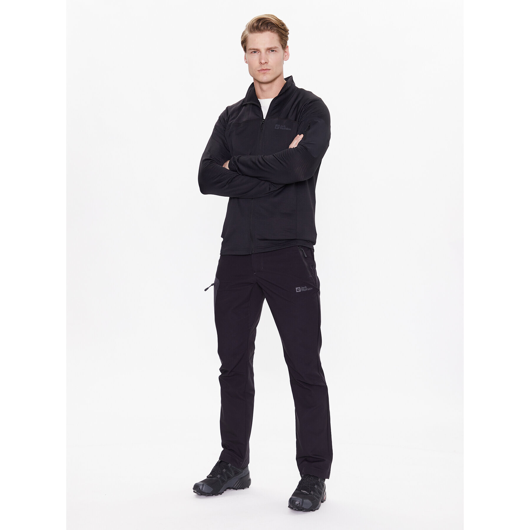 Jack Wolfskin Bluză tehnică Prelight 1711001 Negru Regular Fit - Pled.ro