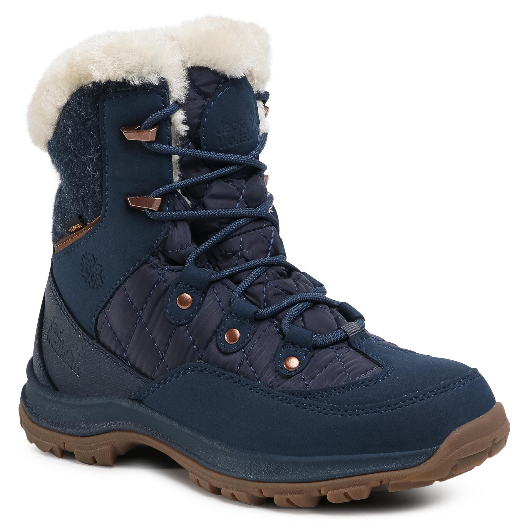 Jack Wolfskin Cizme de zăpadă Aspen Texapore Mid W 4041431 Bleumarin - Pled.ro