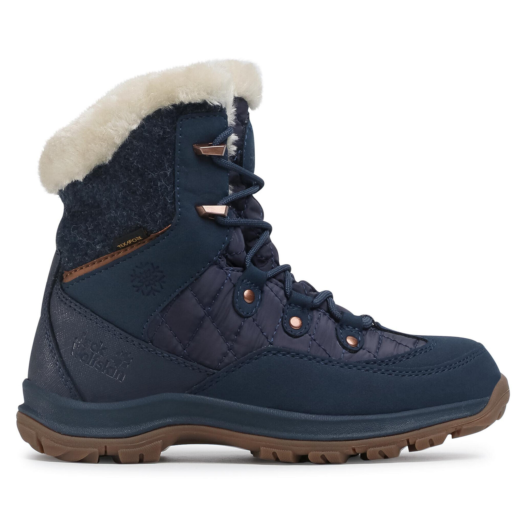 Jack Wolfskin Cizme de zăpadă Aspen Texapore Mid W 4041431 Bleumarin - Pled.ro